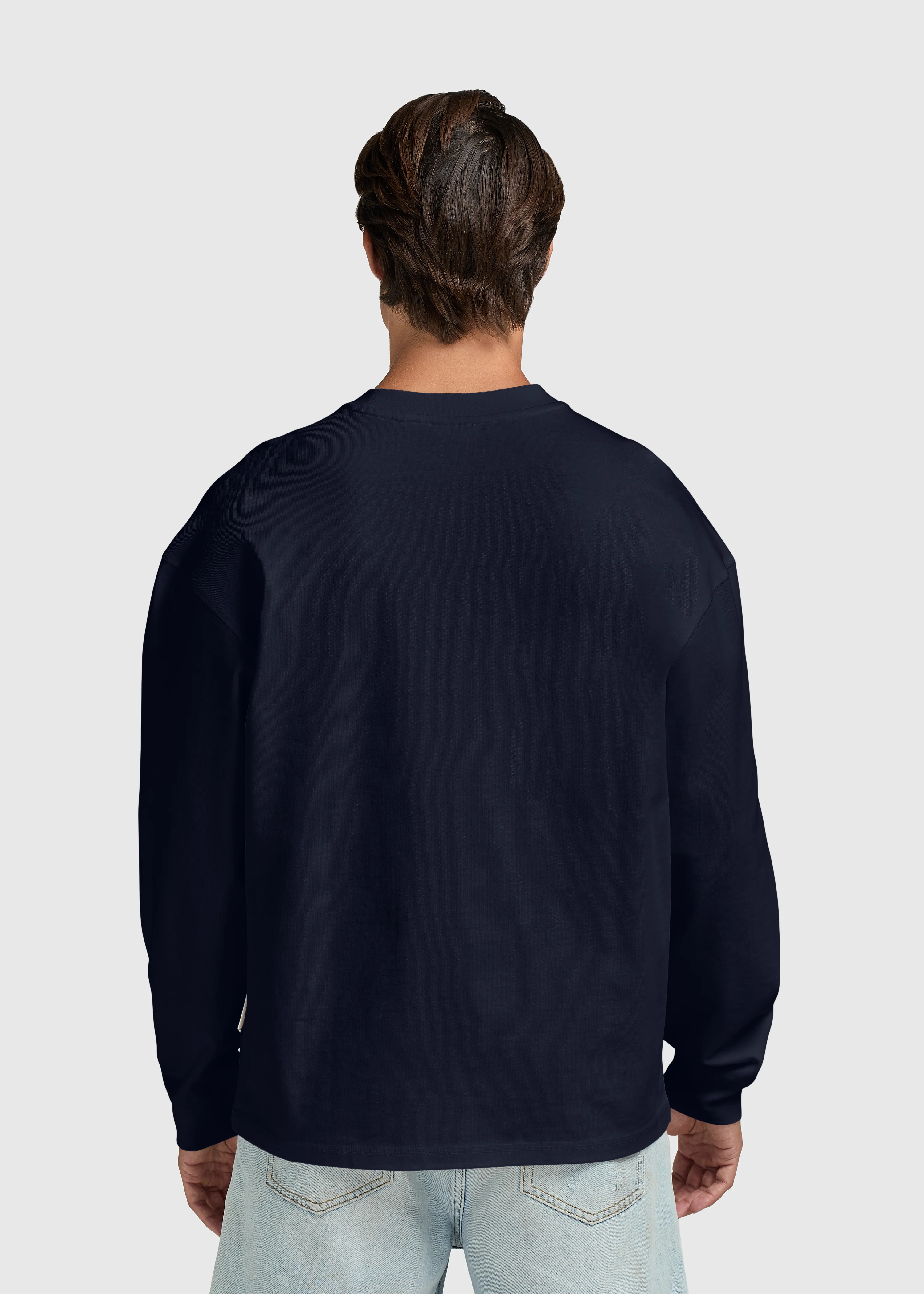 Premium Longsleeve - Navy Blue - Image 2