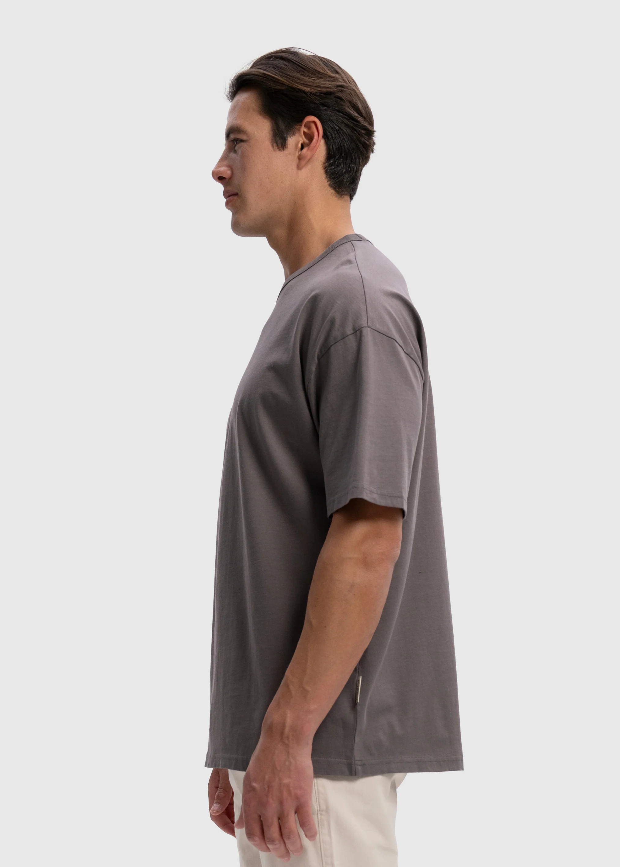 Light Oversized Premium Tee - Anthracite - Image 3