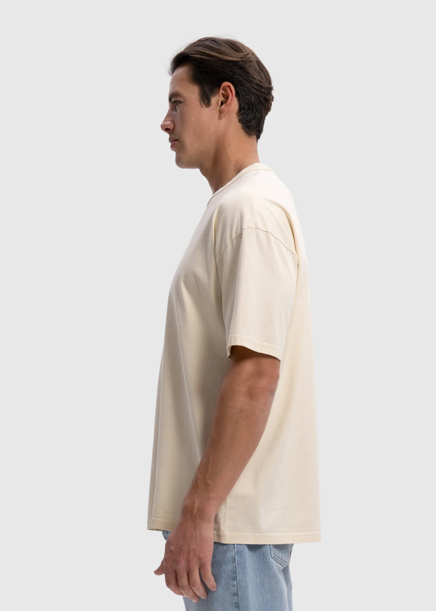 Light Oversized Premium Tee - Sand - Image 3