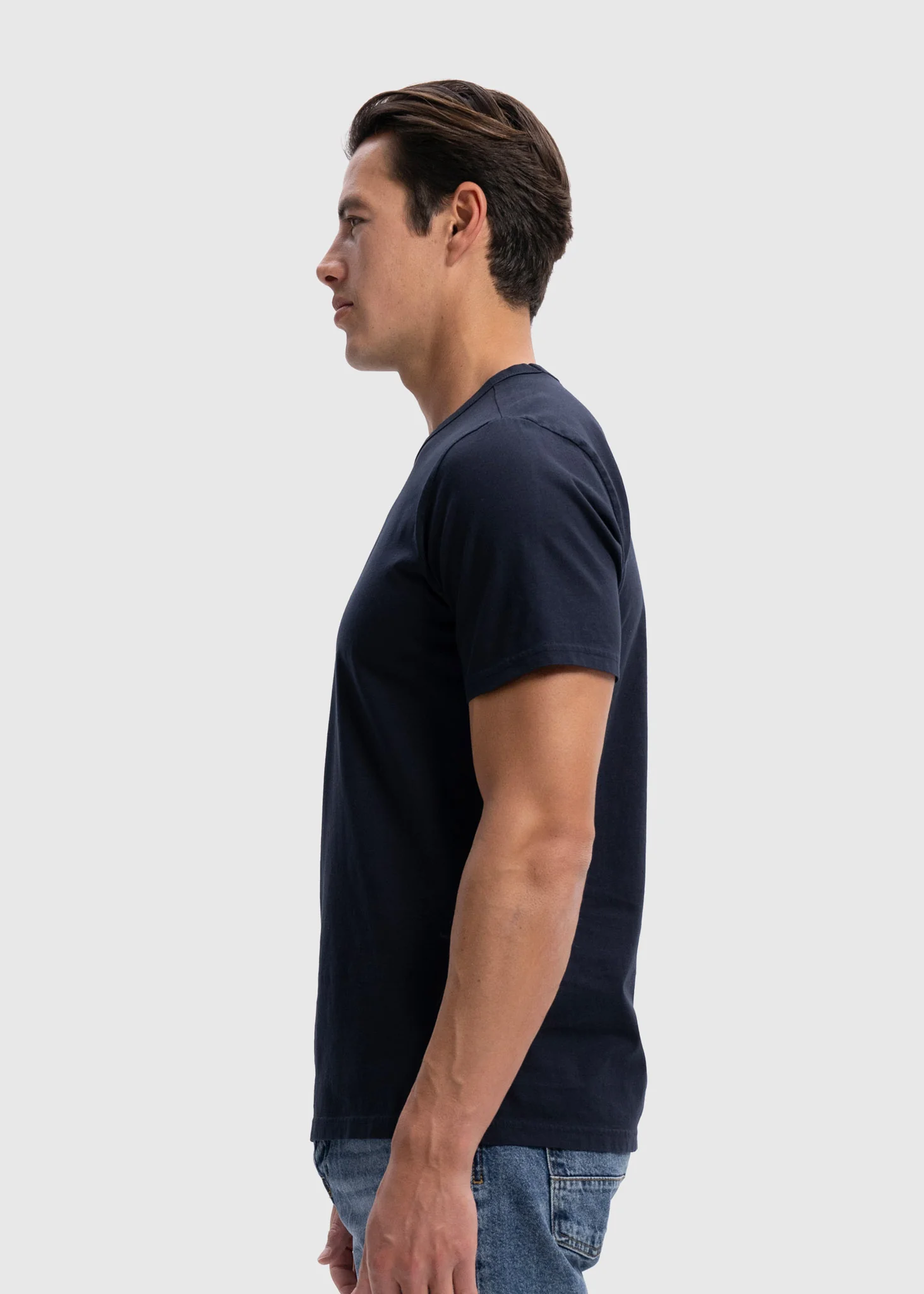 Light Regular Premium Tee - Navy Blue - Image 3
