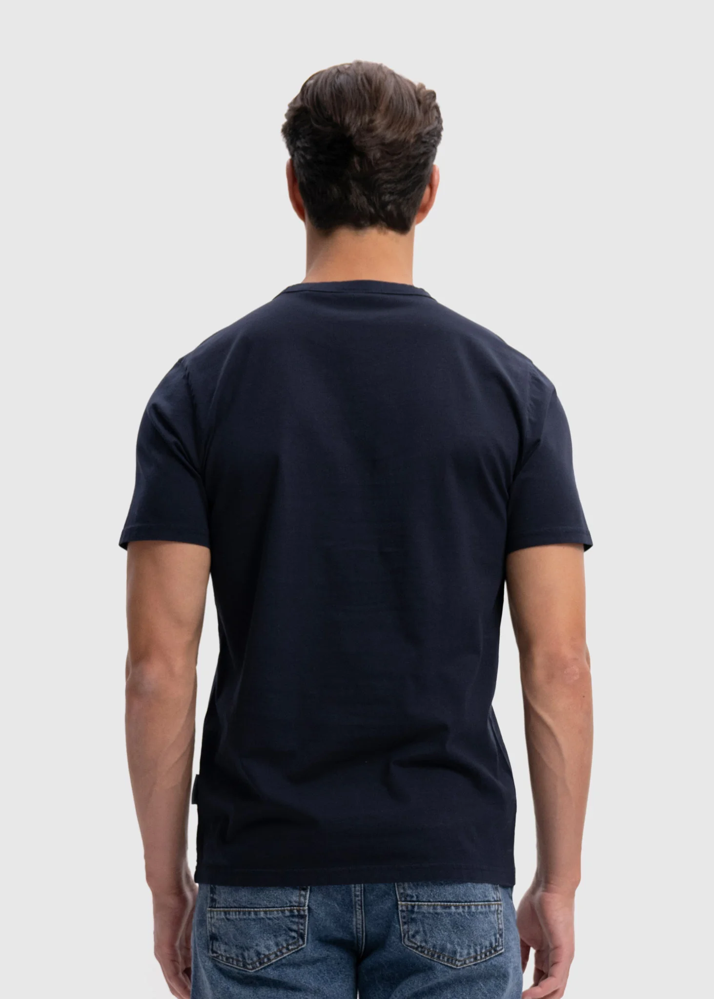 Light Regular Premium Tee - Navy Blue - Image 4