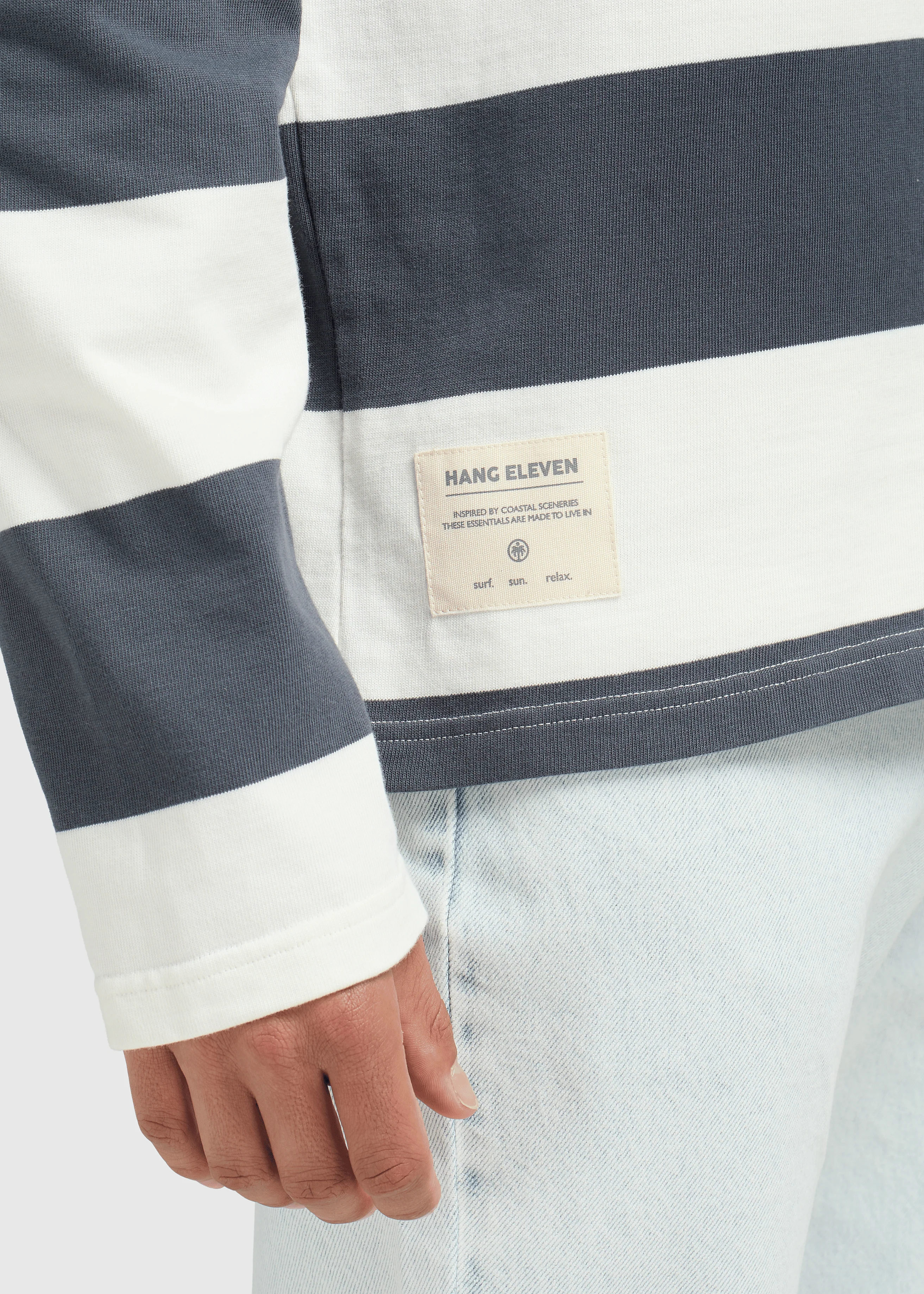 Big Stripe Longsleeve - Ombre Blue - Image 3