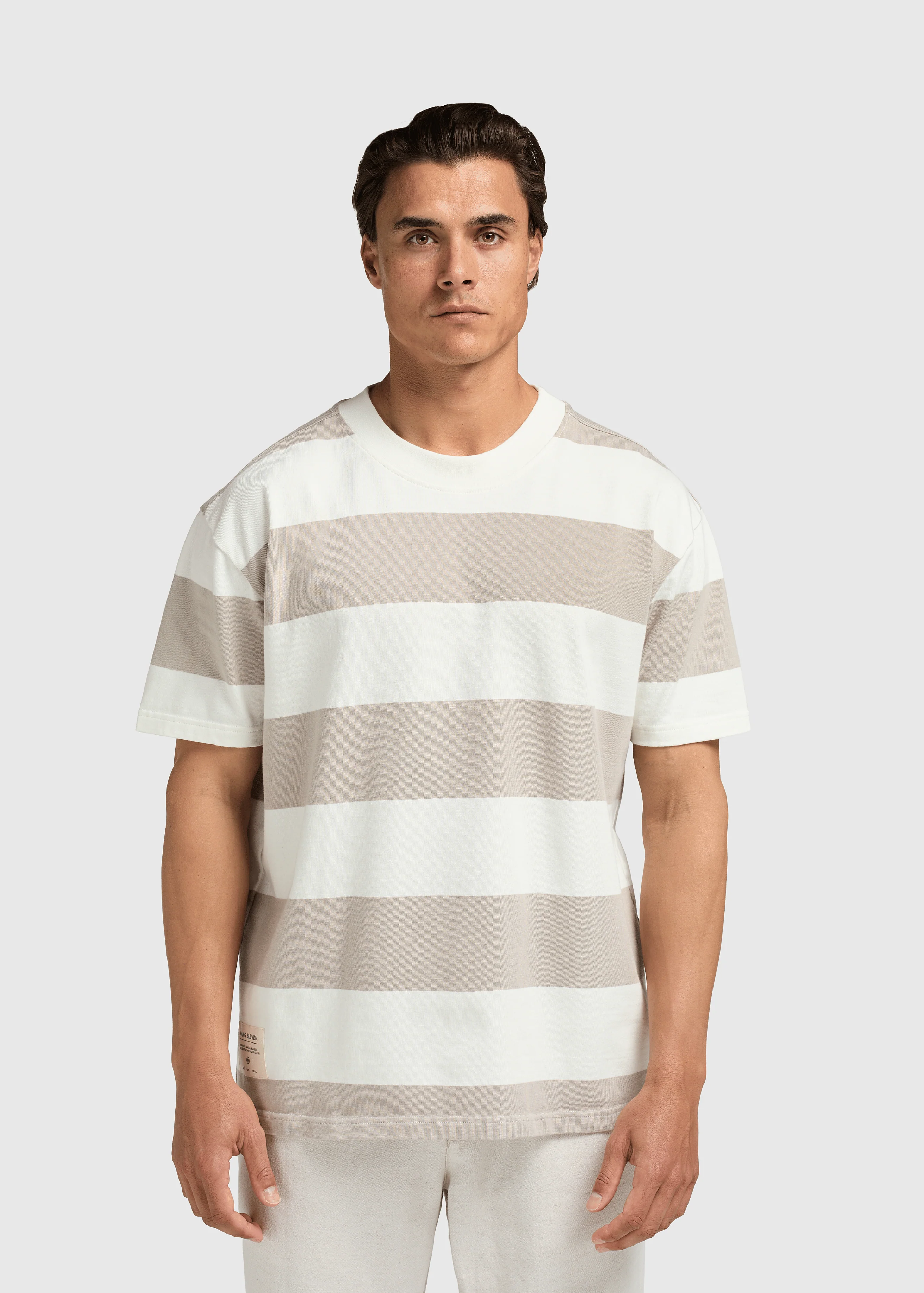 Big Stripe Tee - Sand - Image 2
