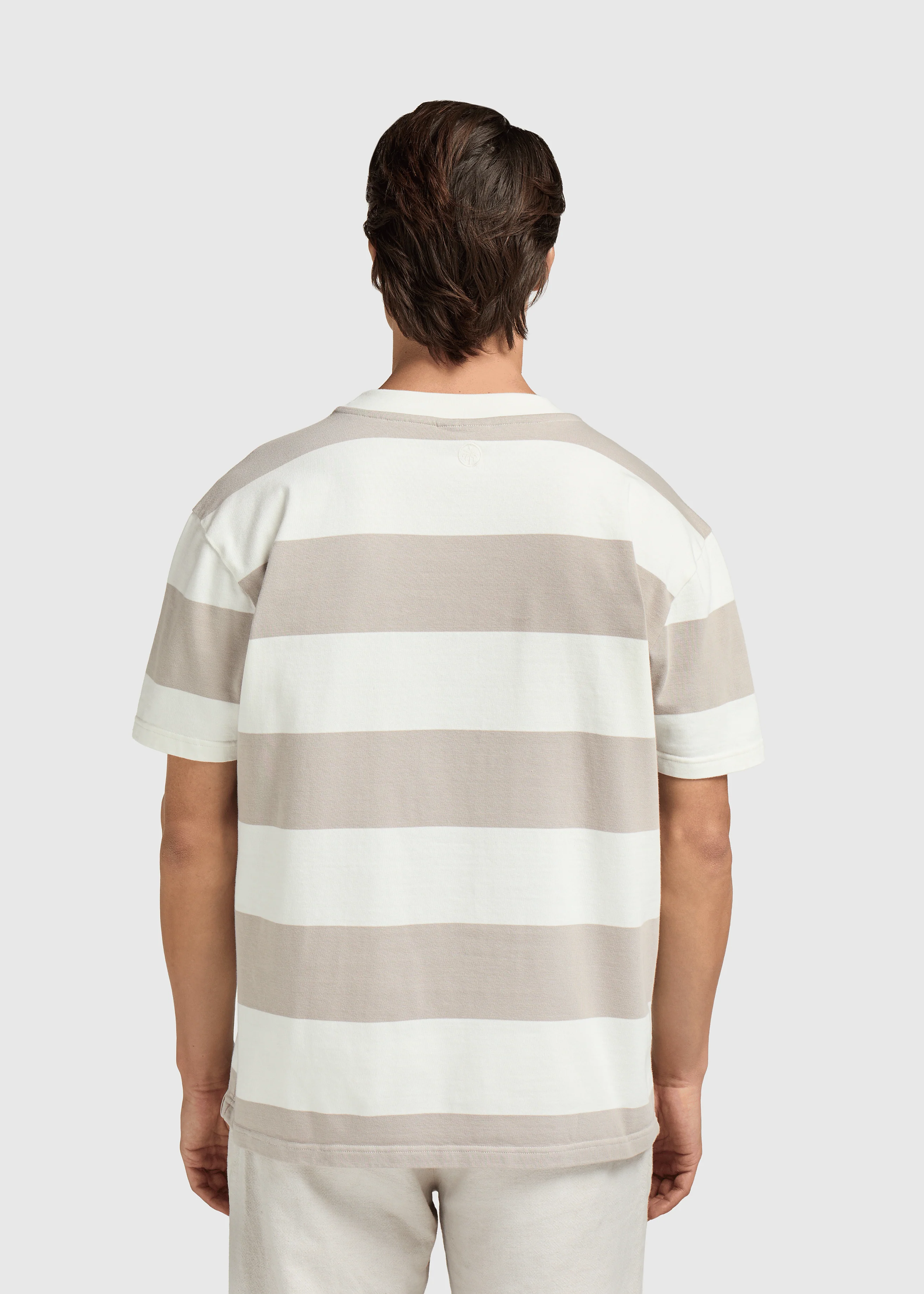 Big Stripe Tee - Sand - Image 4