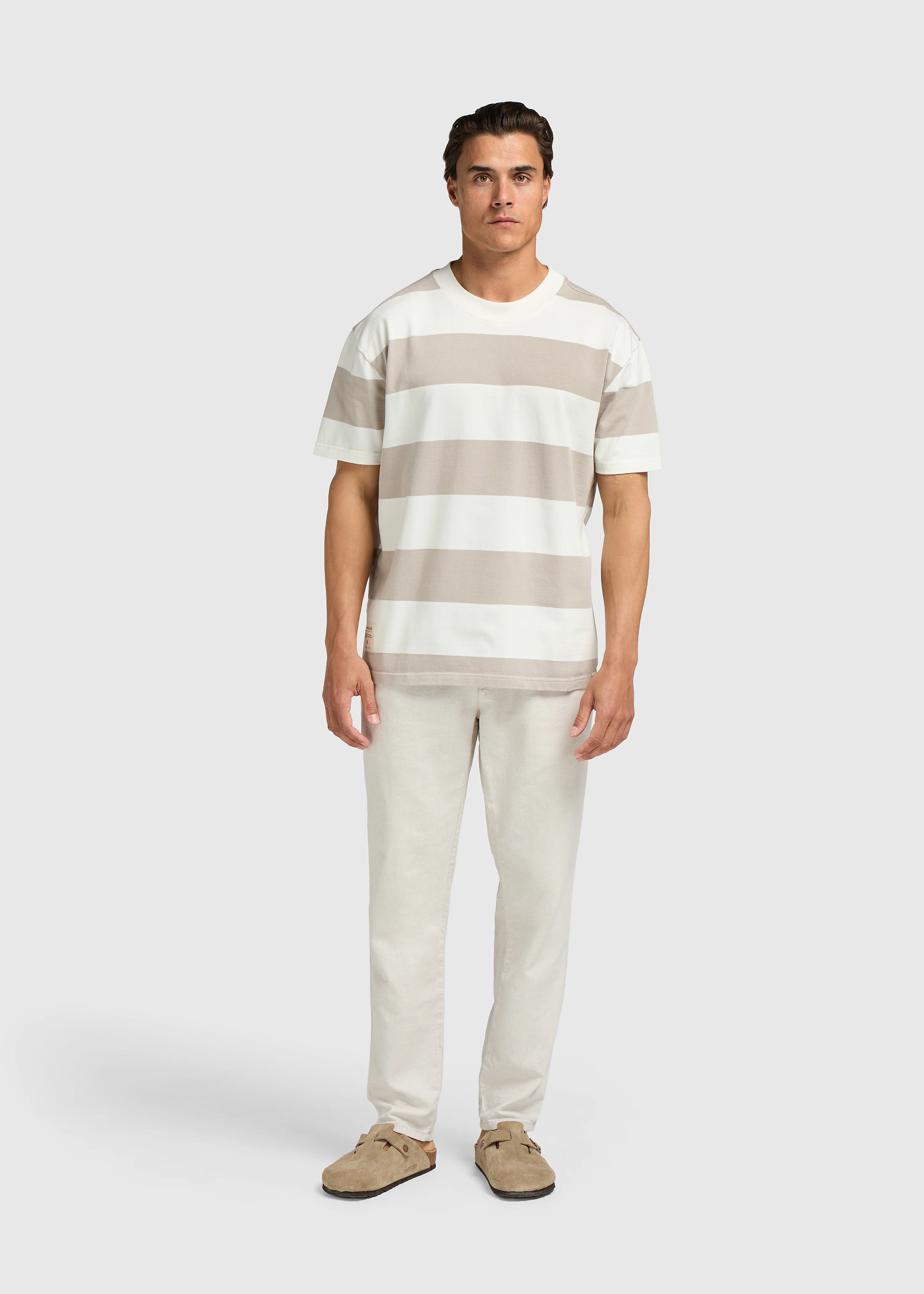 Big Stripe Tee - Sand - Image 8