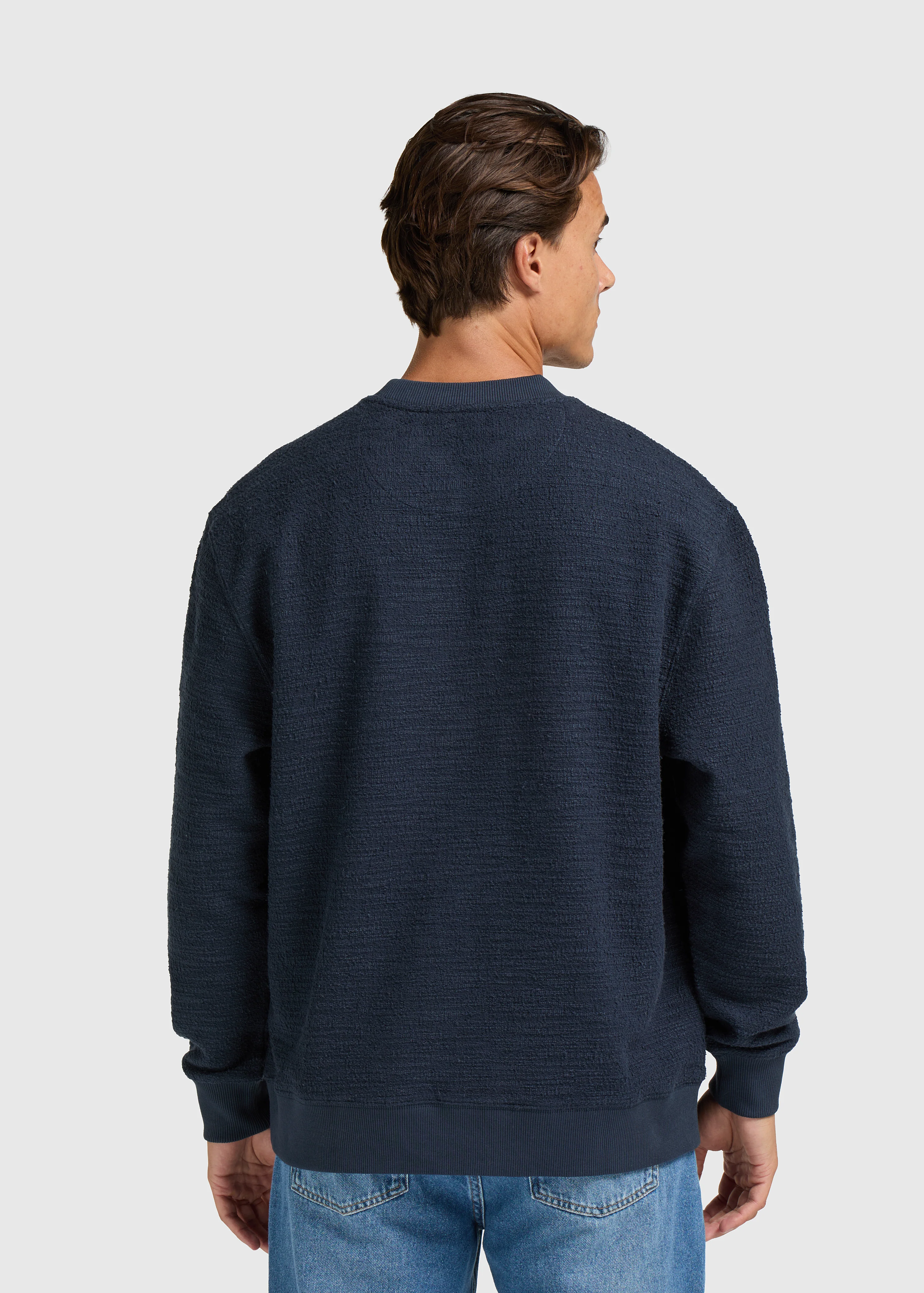 Bouclé Crewneck - Ombre Blue - Image 2