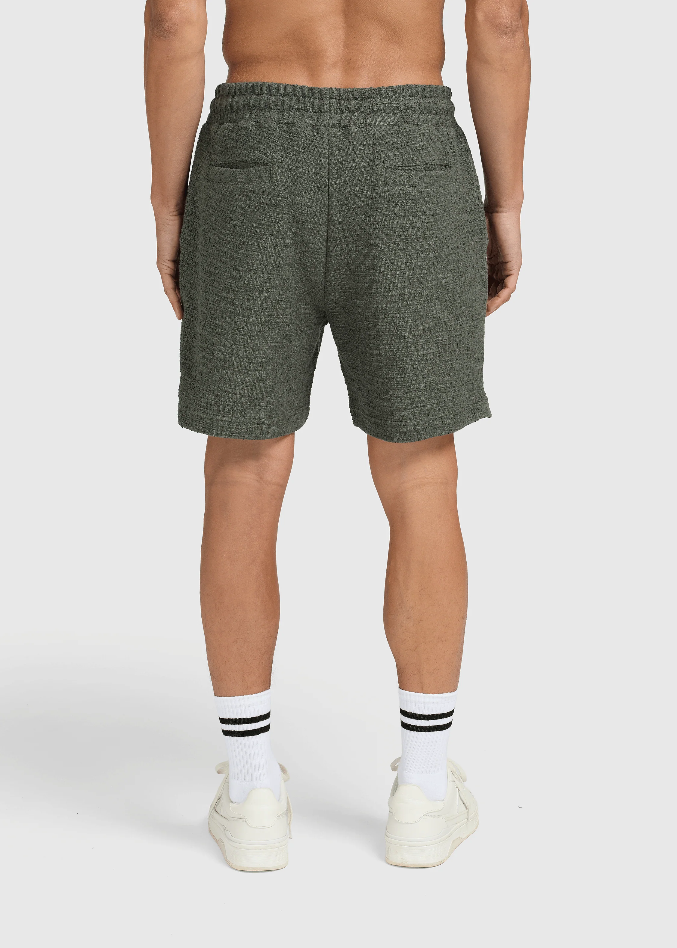 Bouclé Short - Dark Sage - Image 2
