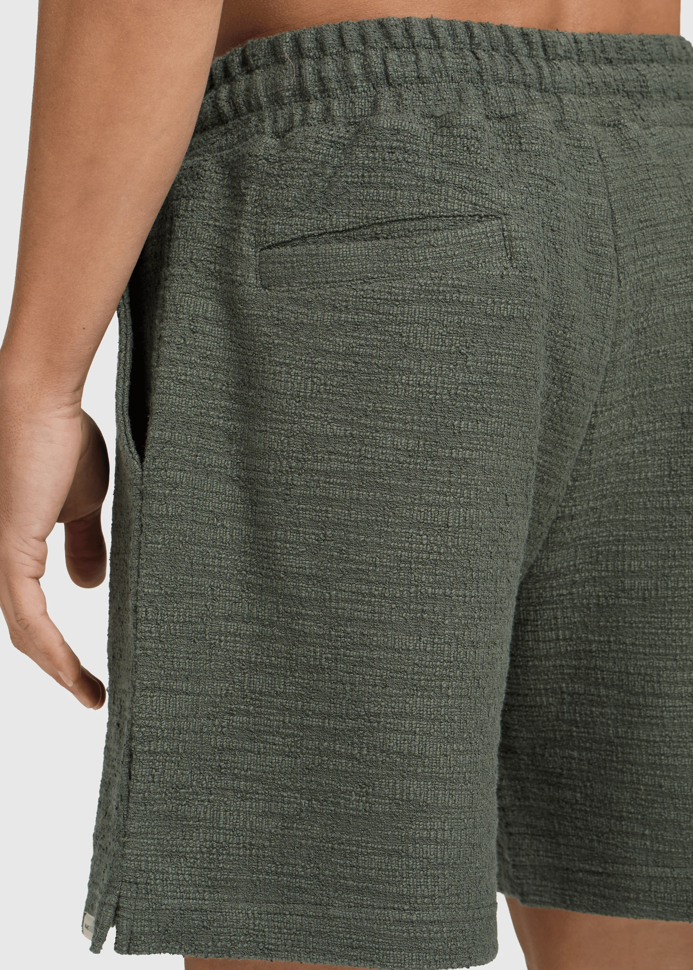 Bouclé Short - Dark Sage - Image 3