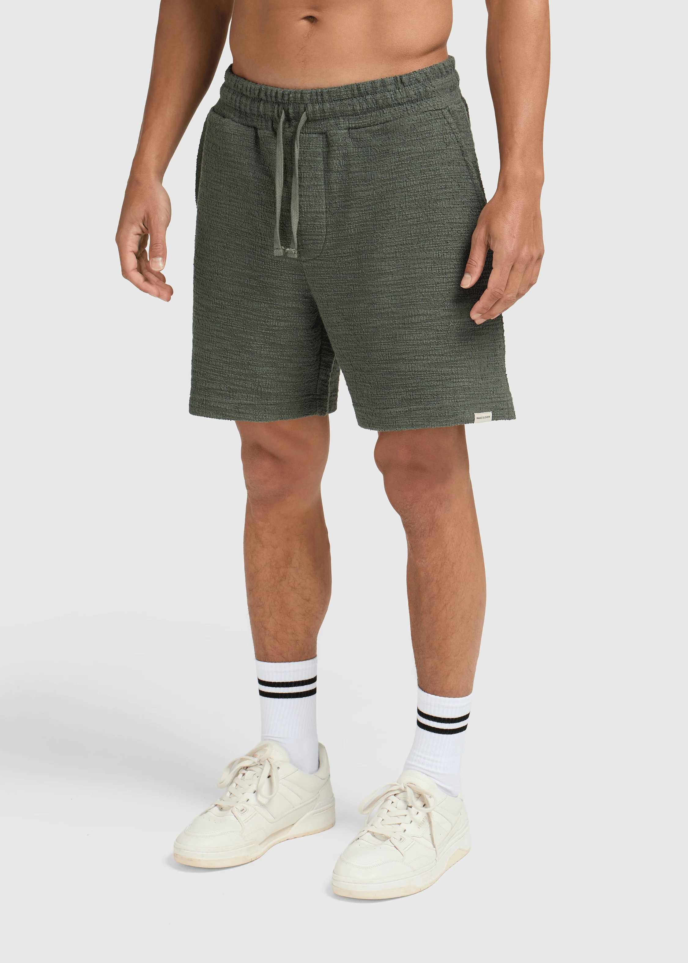 Bouclé Short - Dark Sage - Image 4
