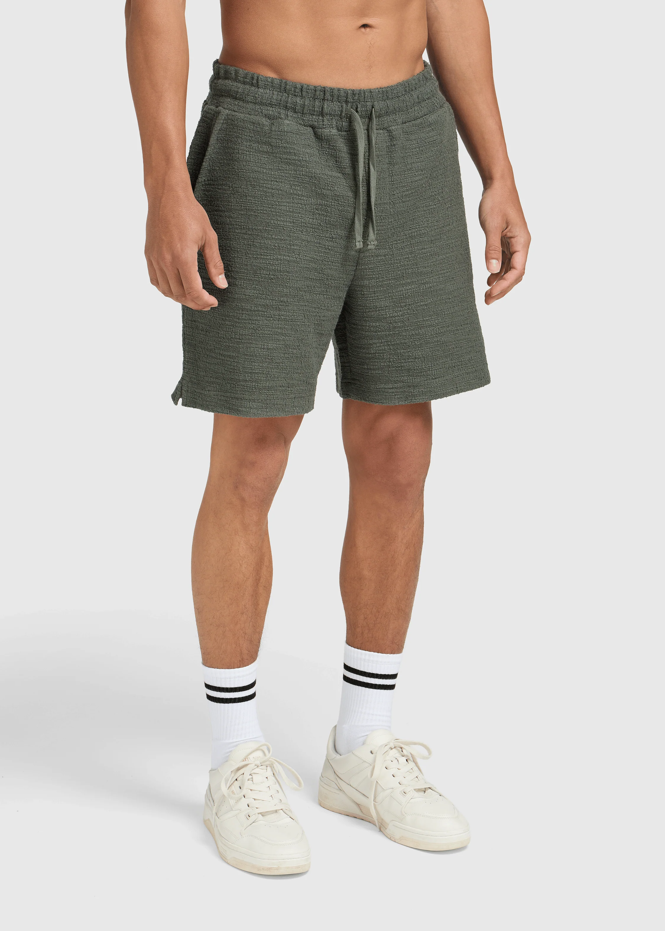 Bouclé Short - Dark Sage - Image 5