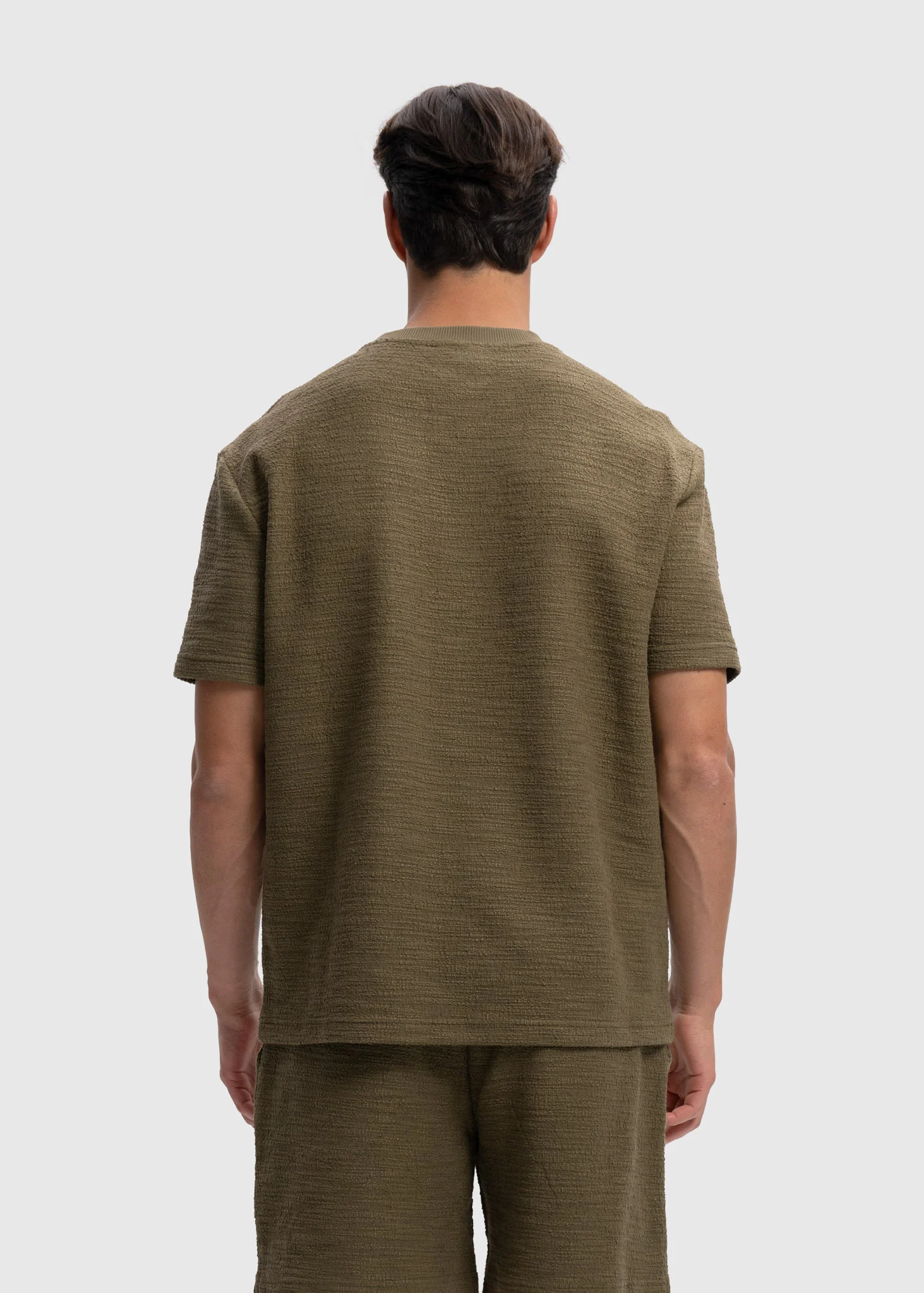 Boucle Tee -  Olive Green - Image 2
