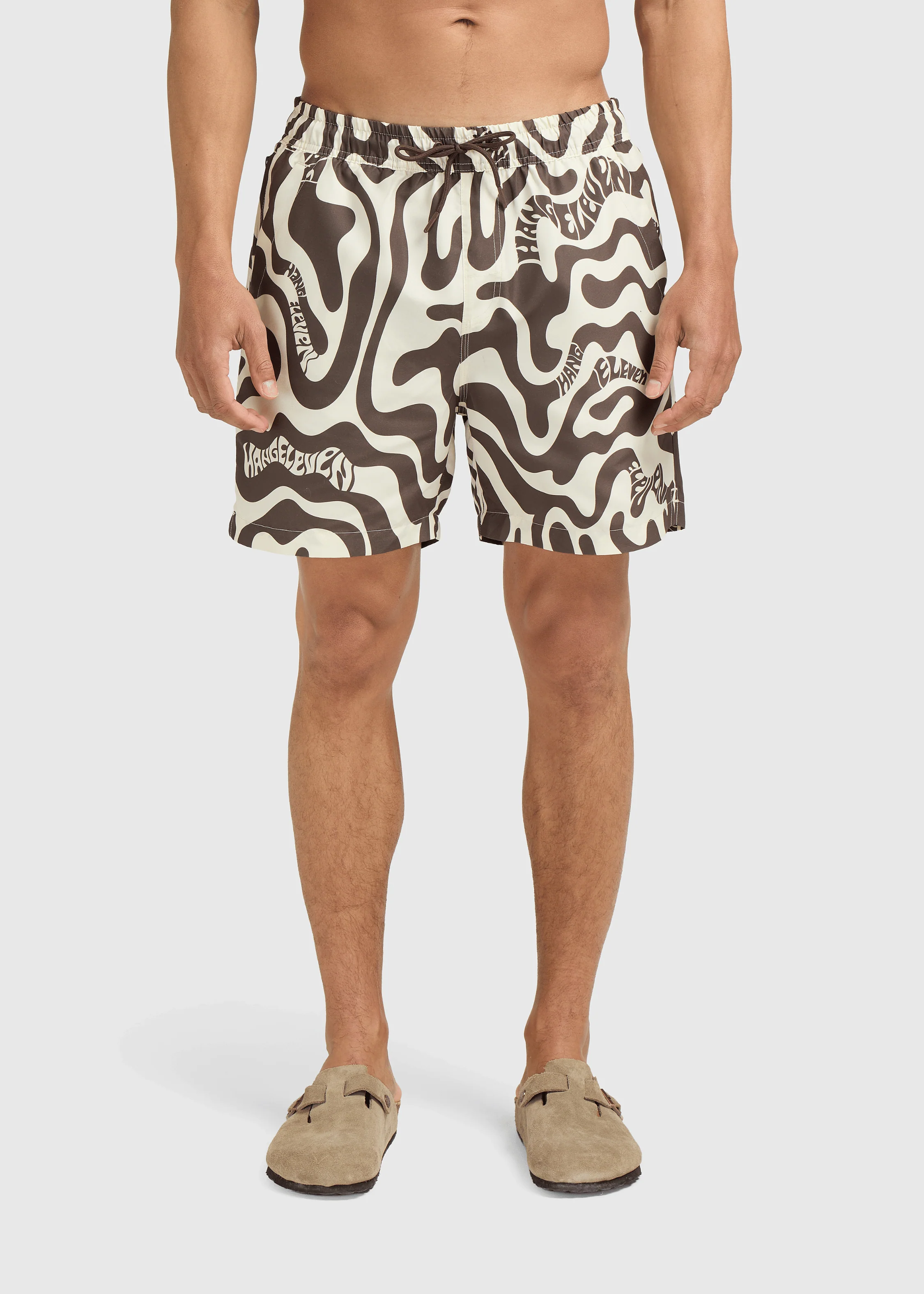Camo Swim Short - Brown - Image 7