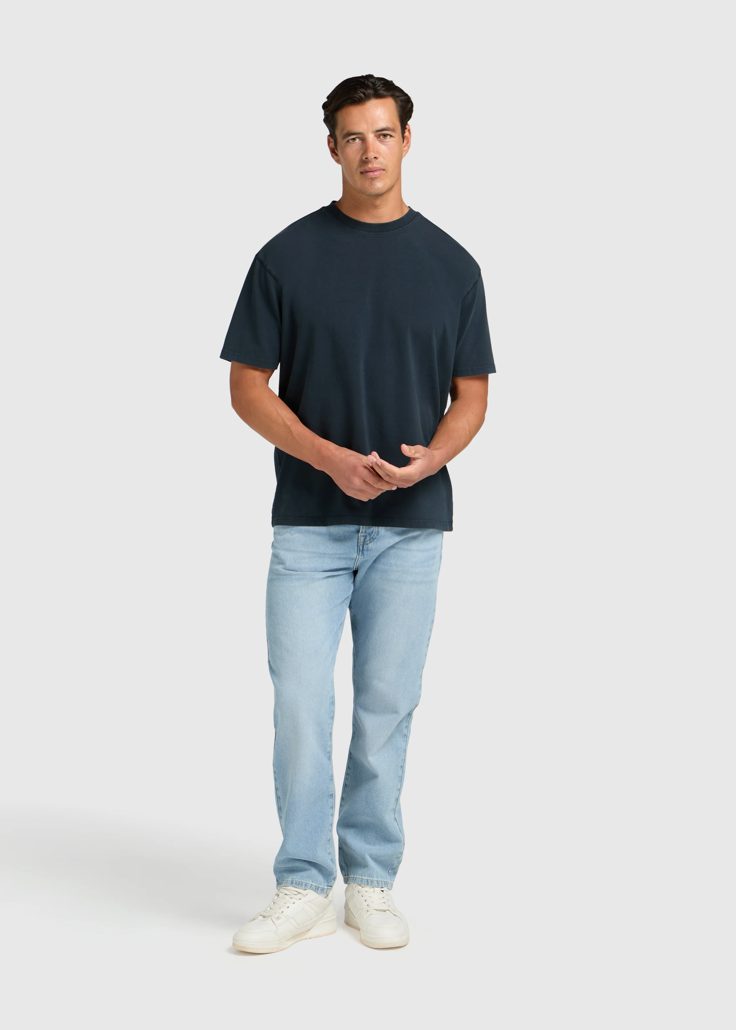 Clean Basic Tee - Navy Blue - Image 4