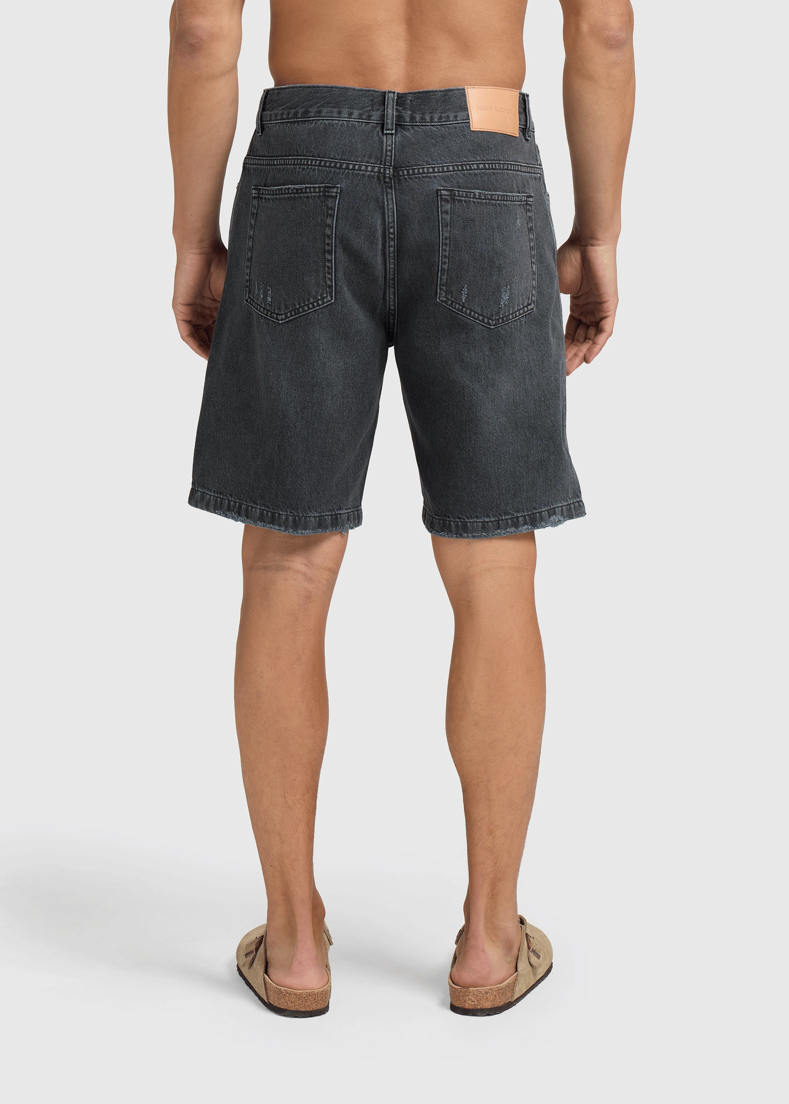 Clean Denim Short - Off Black - Image 6