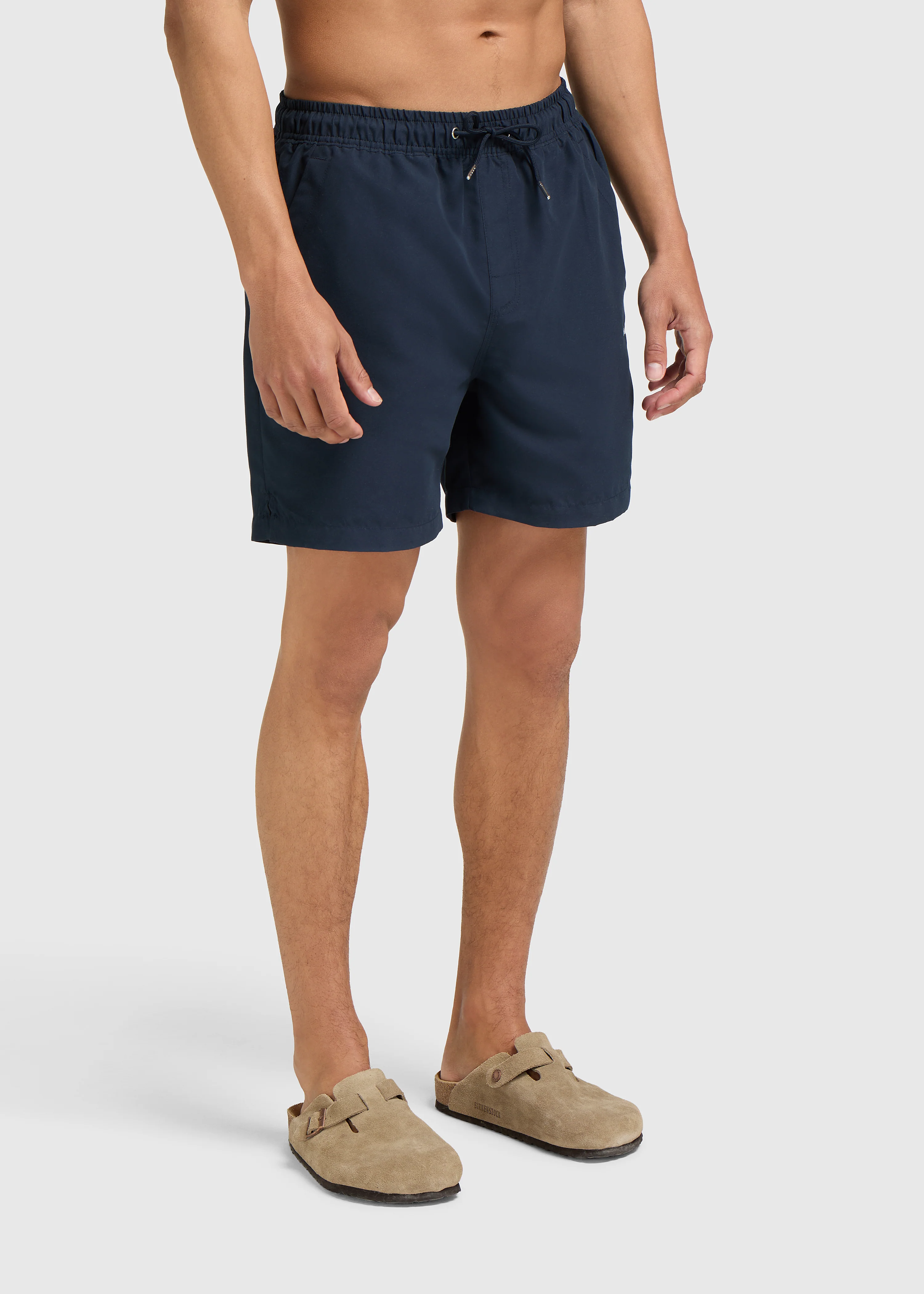 Solid Swim Short - Navy Blue - Image 3