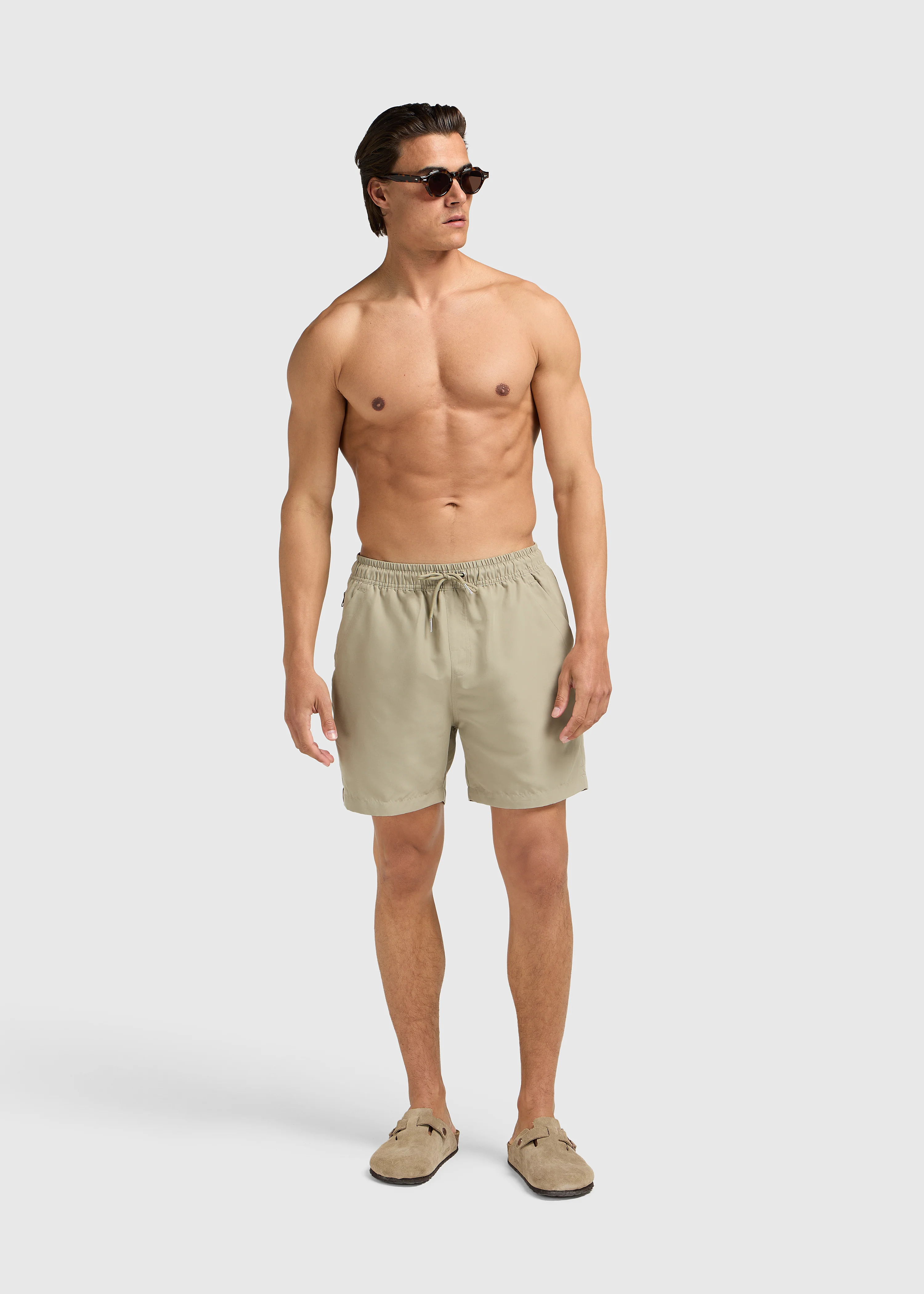 Solid Swim Short - Slate Green - Image 8