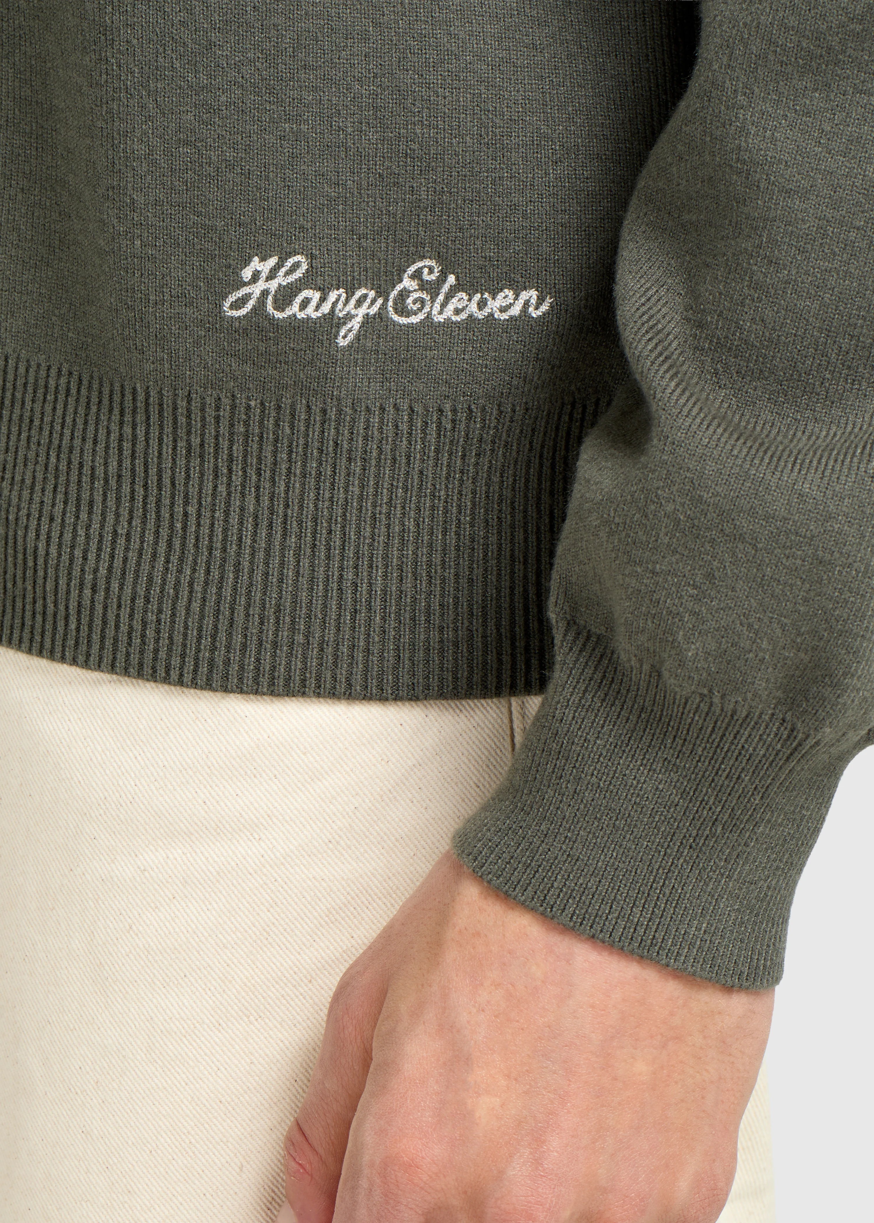 Compact Knit Crewneck - Chimera Green - Image 2