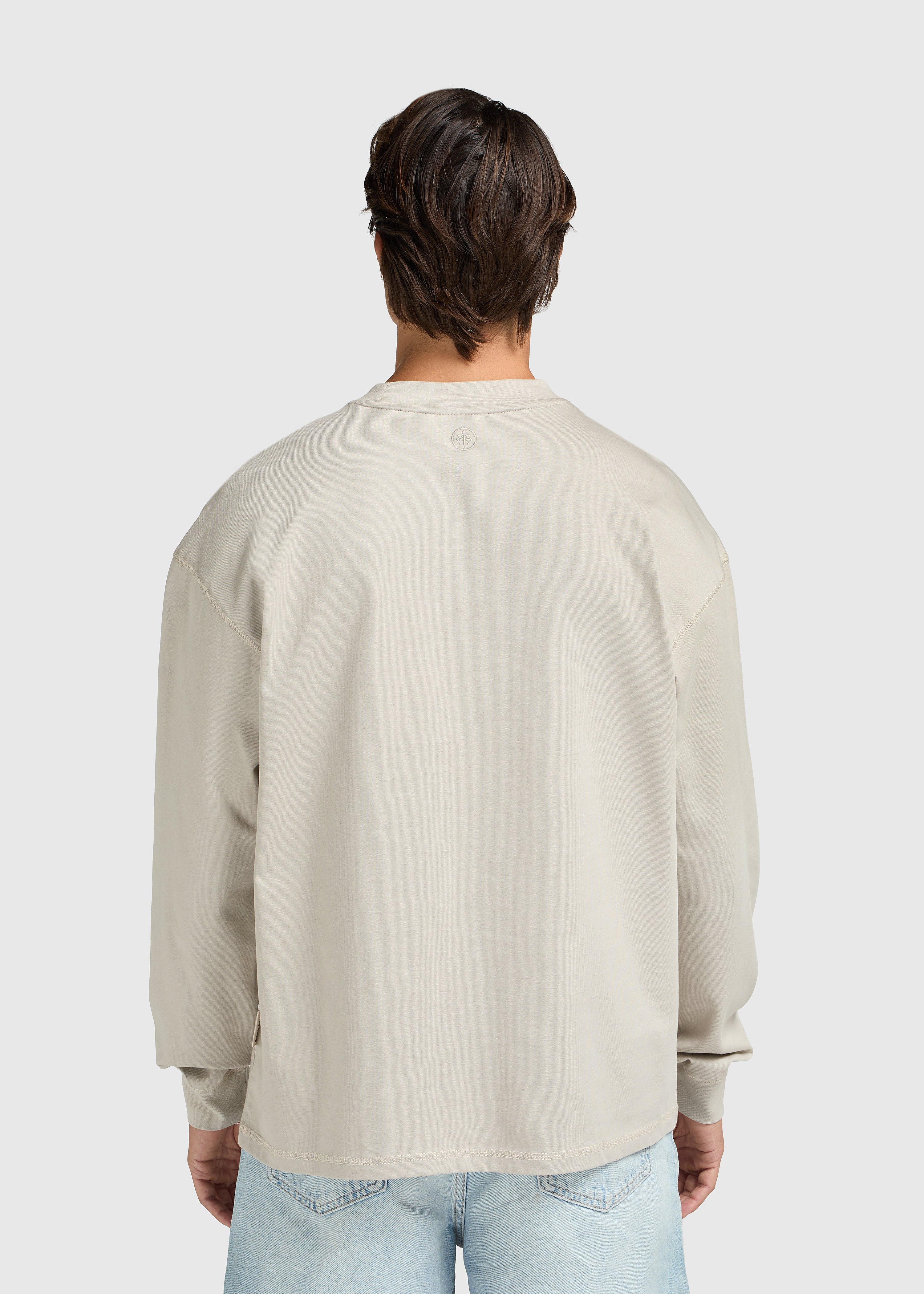 Premium Longsleeve - Taupe - Image 4