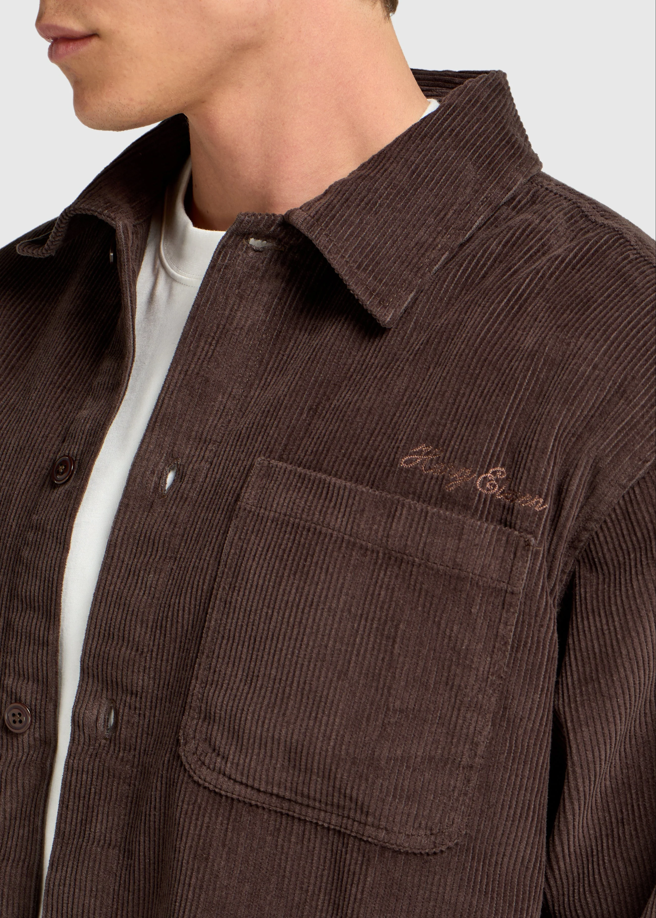 The Corduroy Overshirt - Brown - Image 3