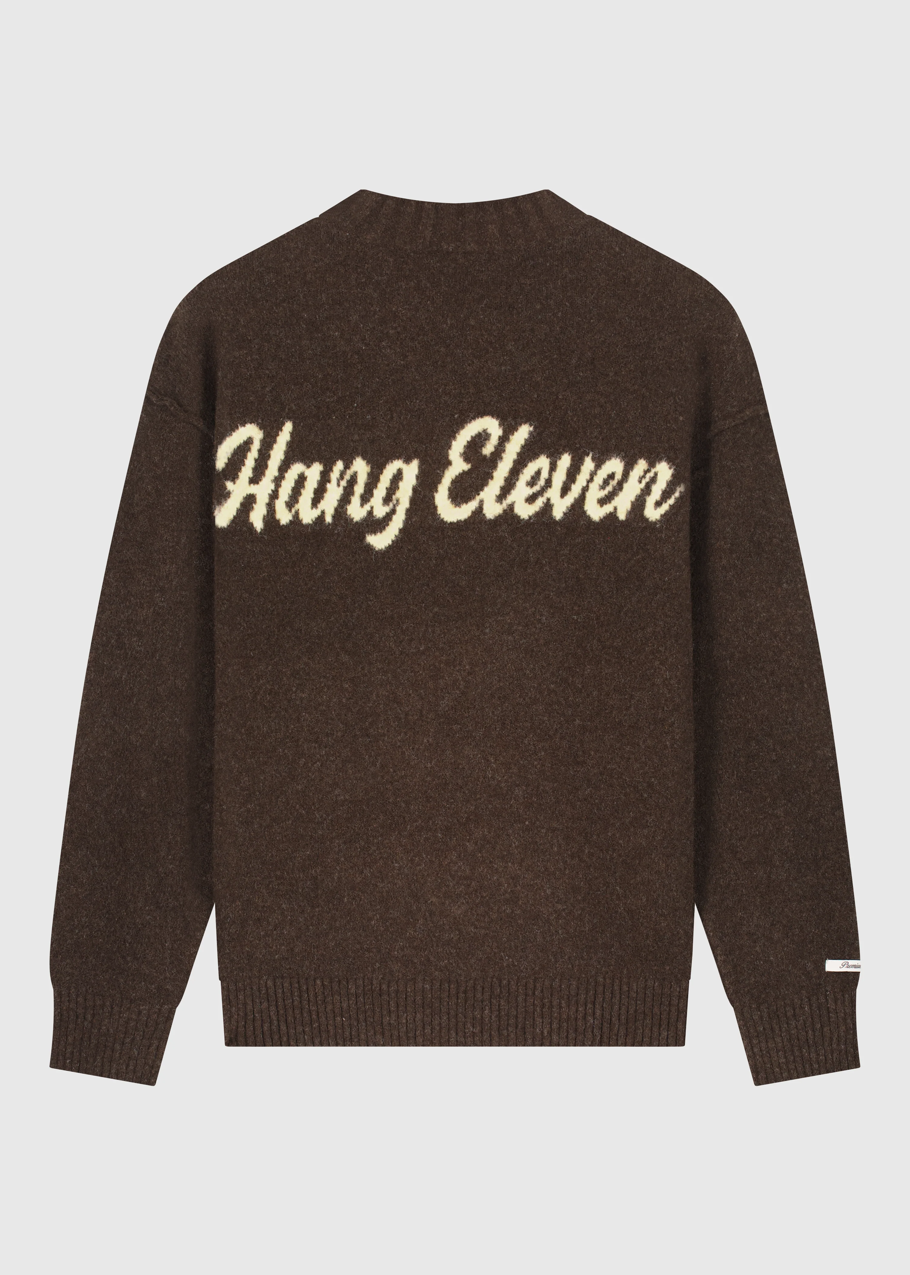 Light Brand Knit Crewneck - Brown - Image 3