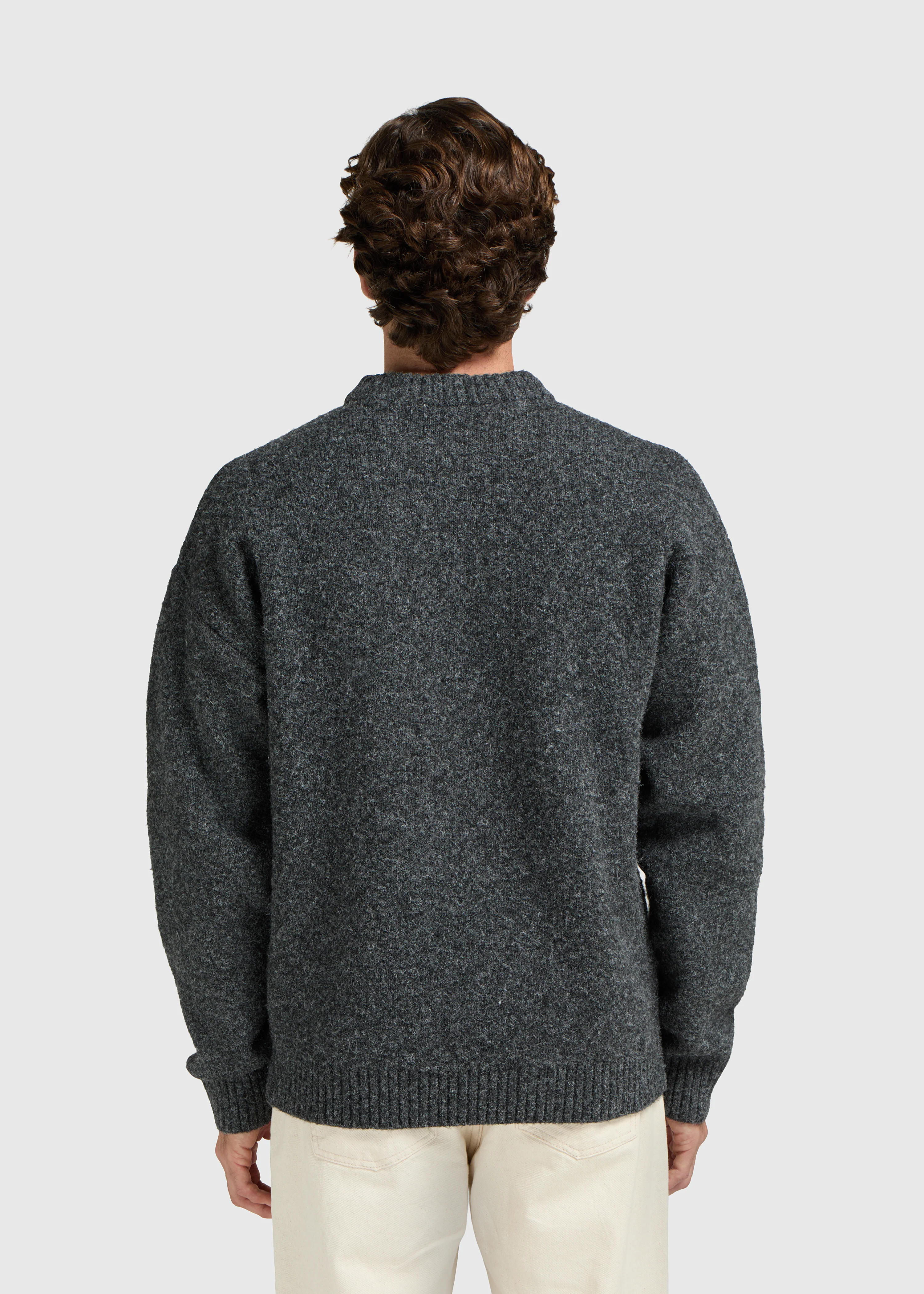 Cozy Knit Crewneck - Anthracite - Image 2