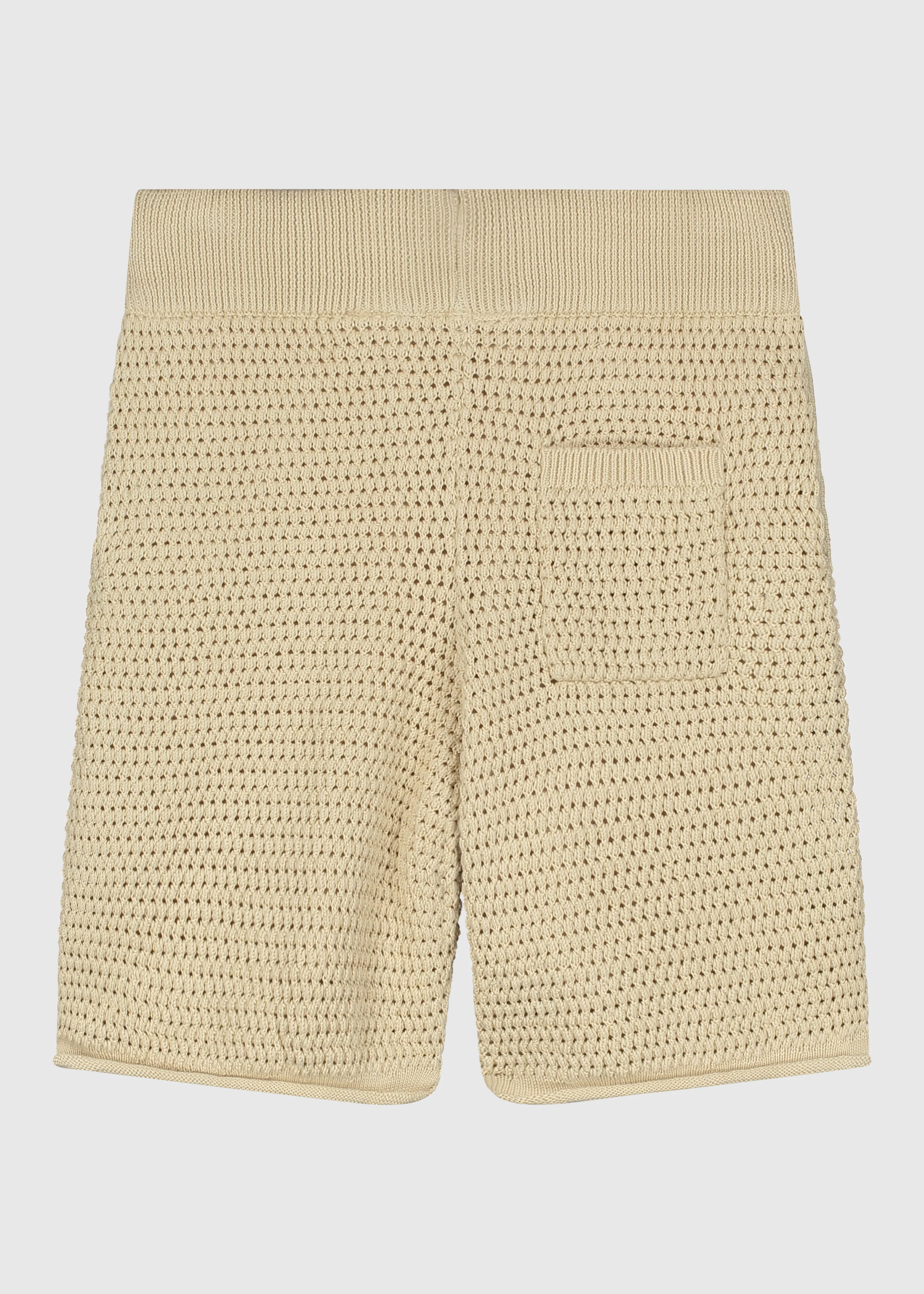 Crochet Knitted Short - Sand - Image 4