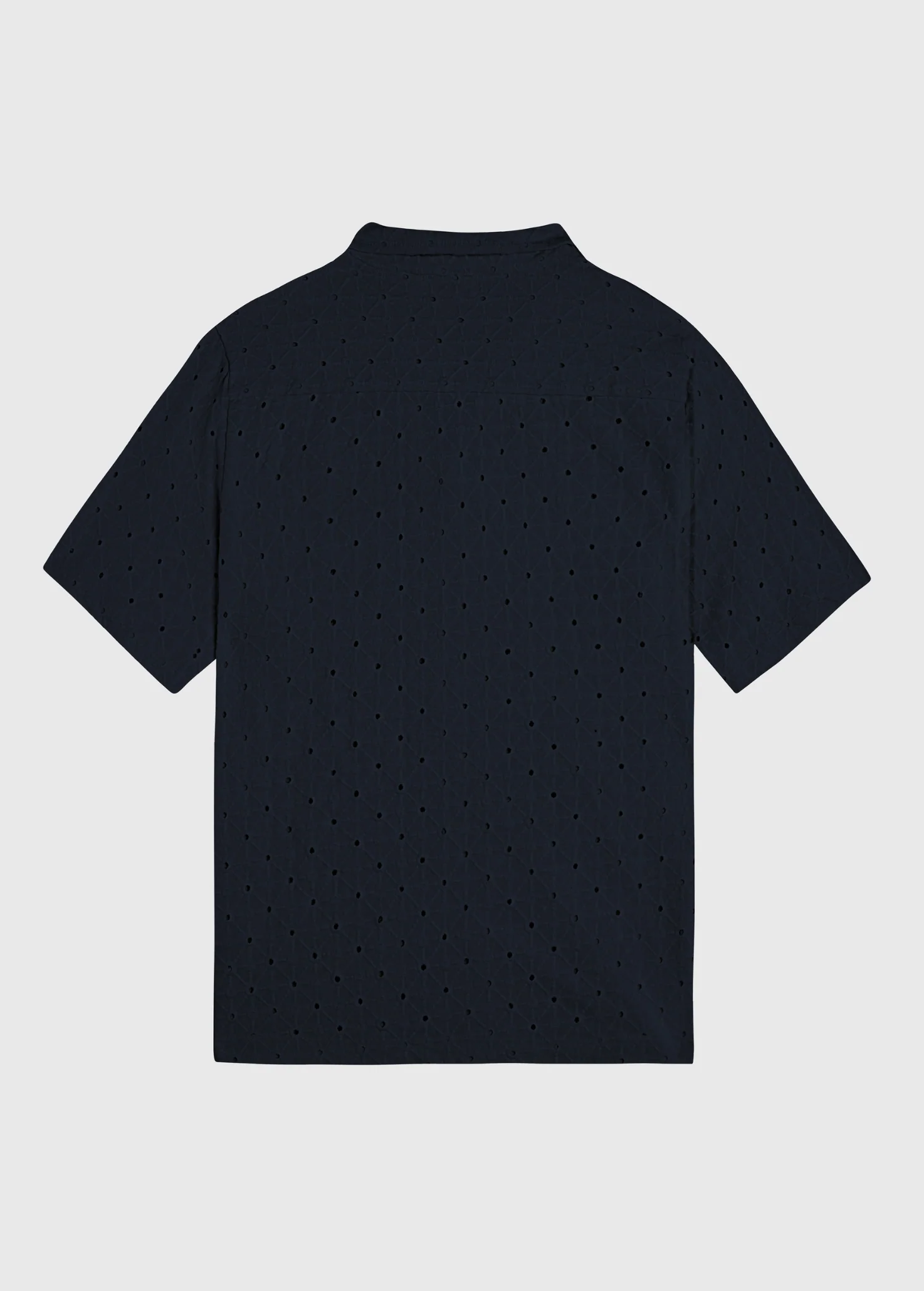 Crochet Sunrise Shirt - Navy Blue - Image 4