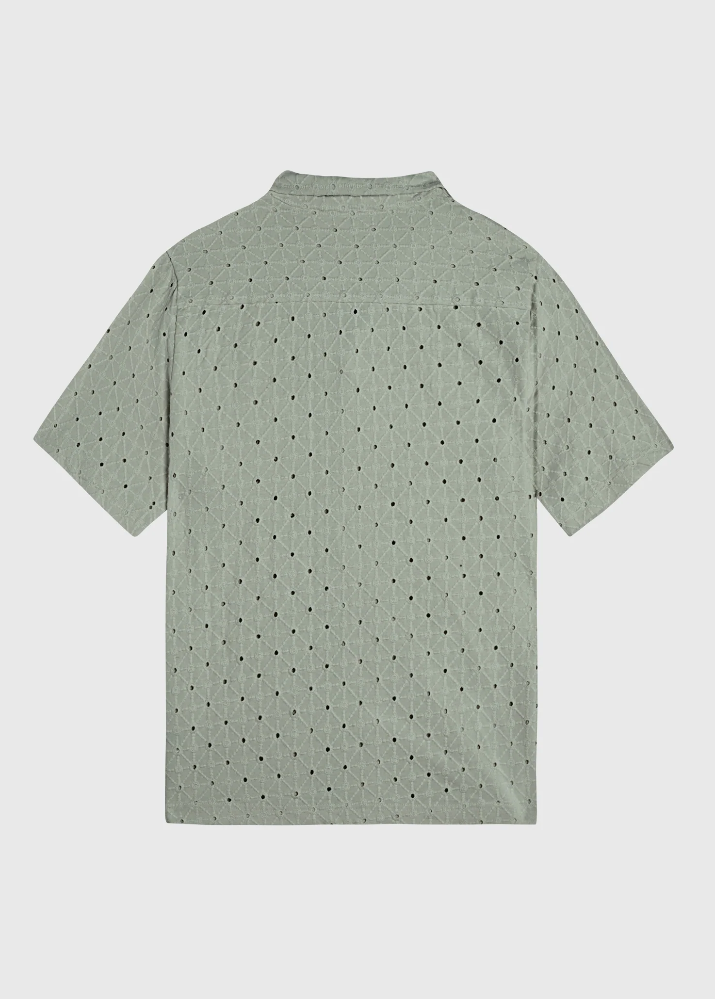 Crochet Sunrise Shirt - Slate Green - Image 4