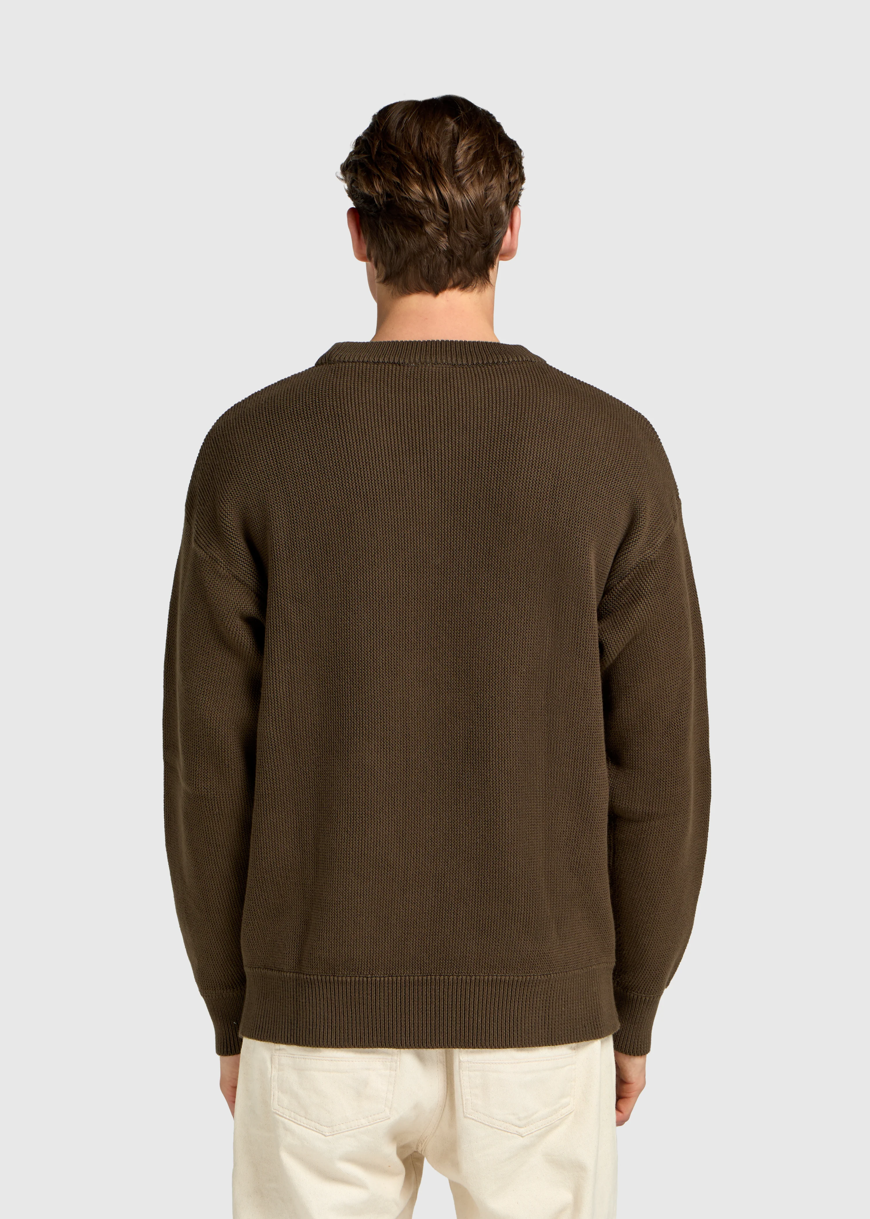 Embro Knit Crewneck - Espresso - Image 2