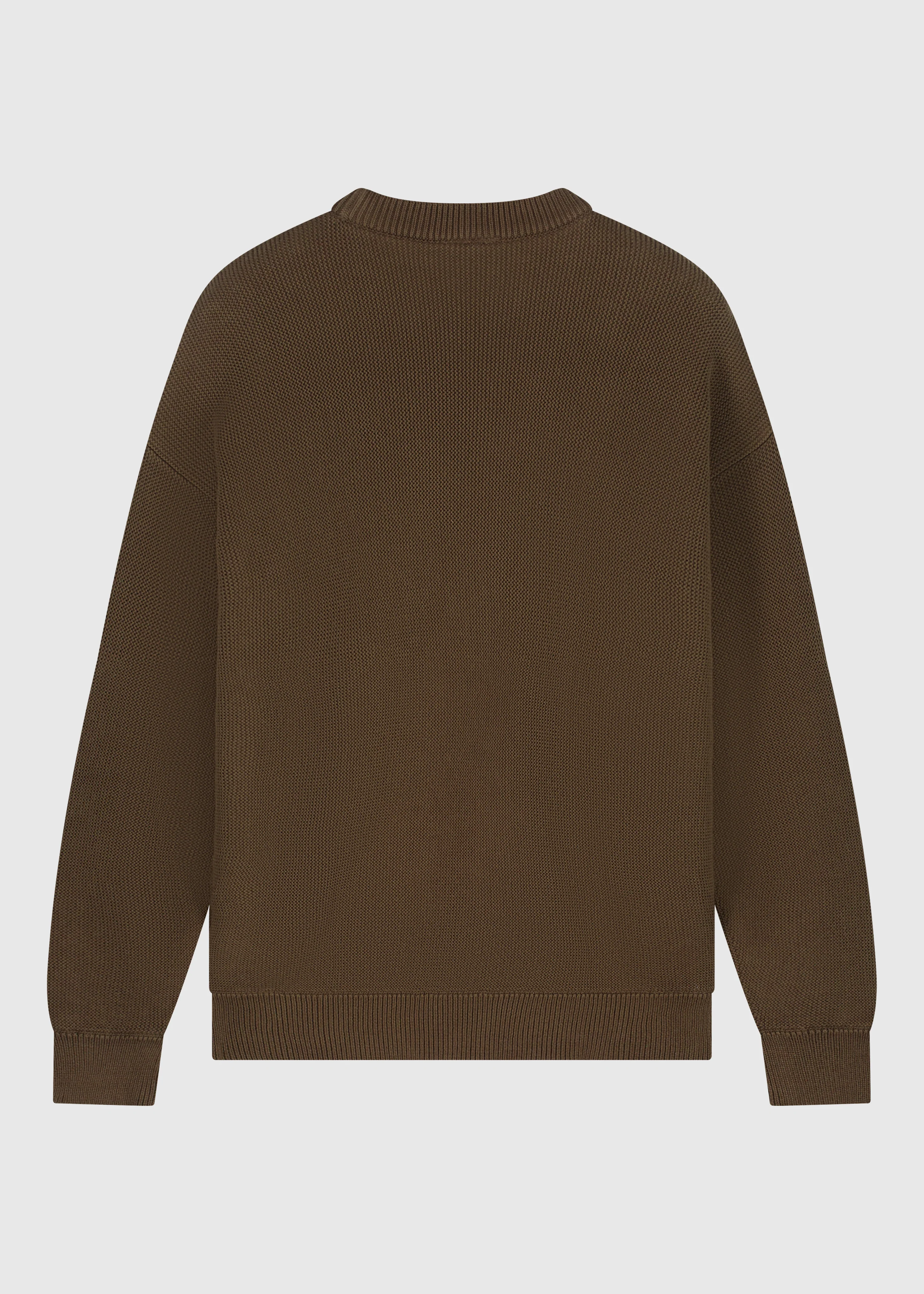 Embro Knit Crewneck - Espresso - Image 4
