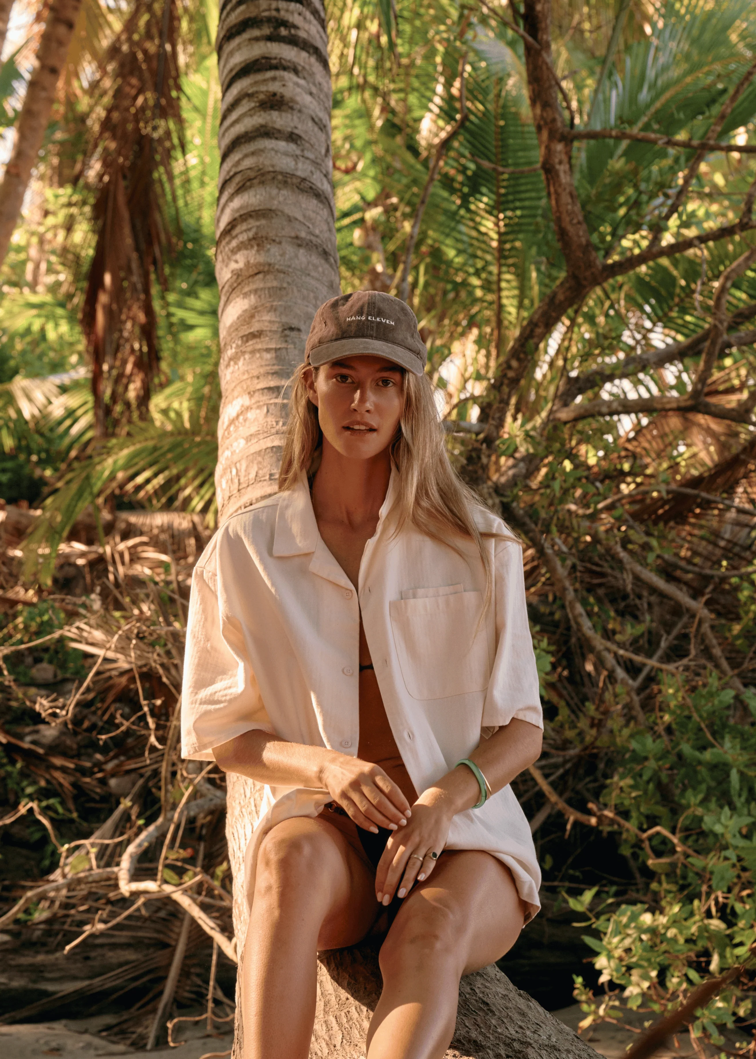 Herringbone Resort Shirt - White Sand - Image 5