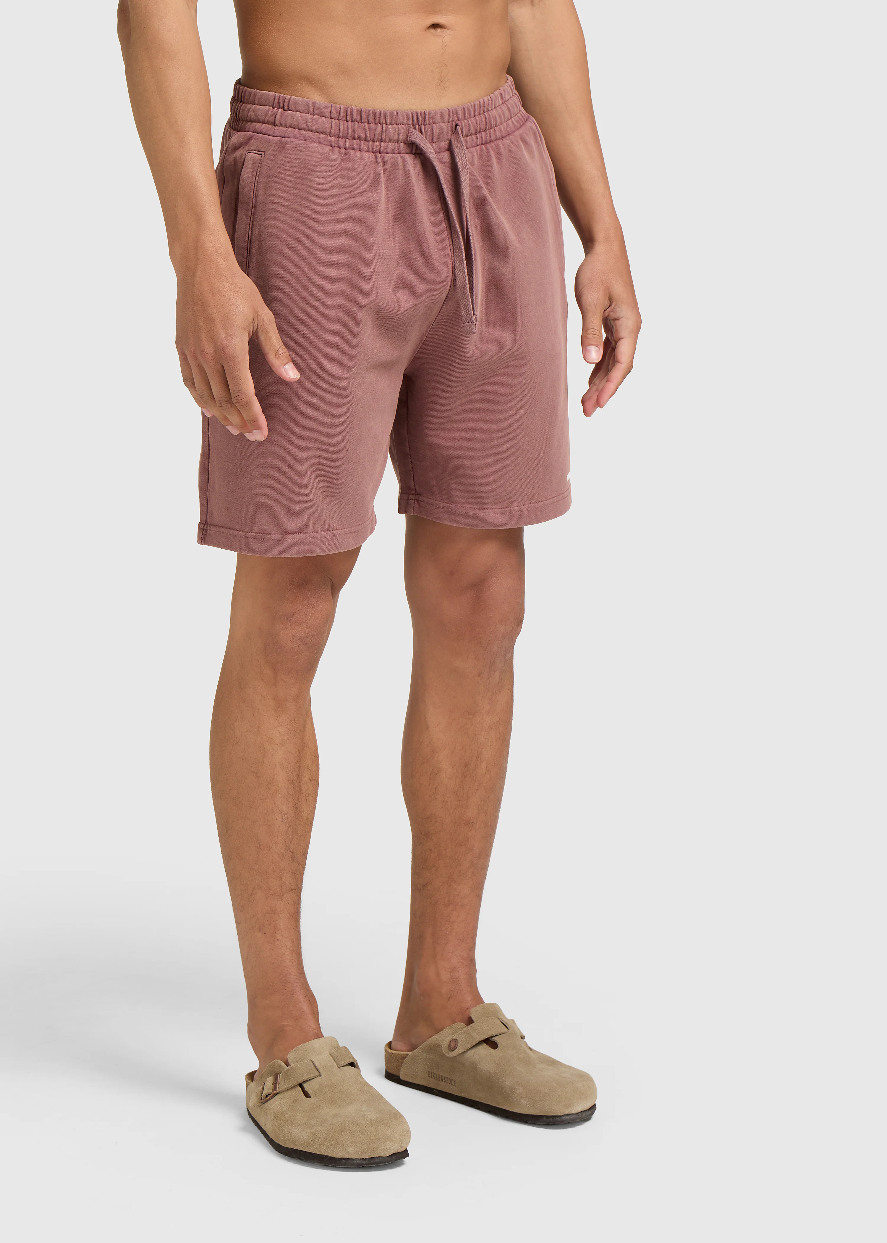 Washed Essential Sweat Short - Red - Image 2