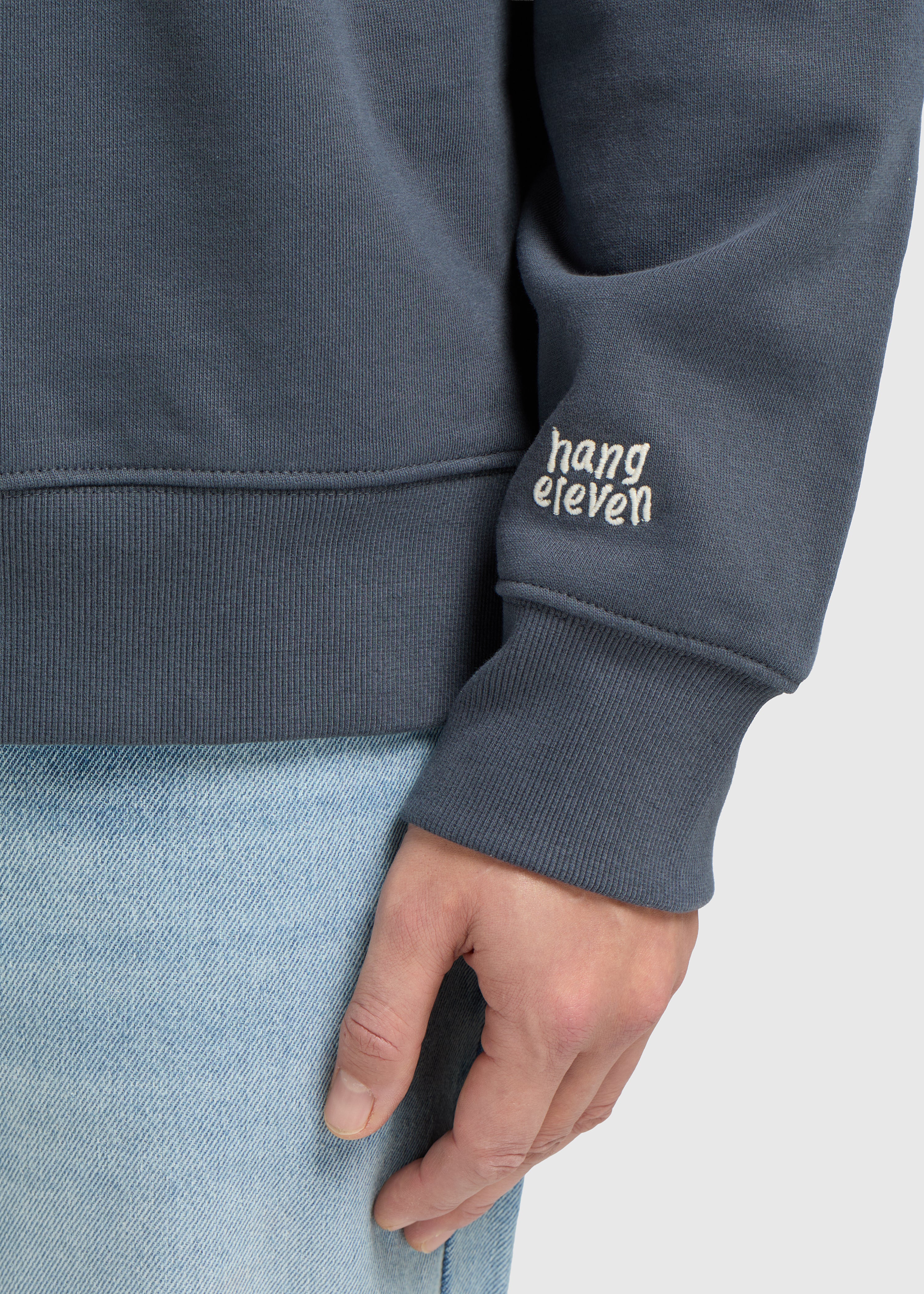 Half Zip Sweater - Ombre Blue - Image 4