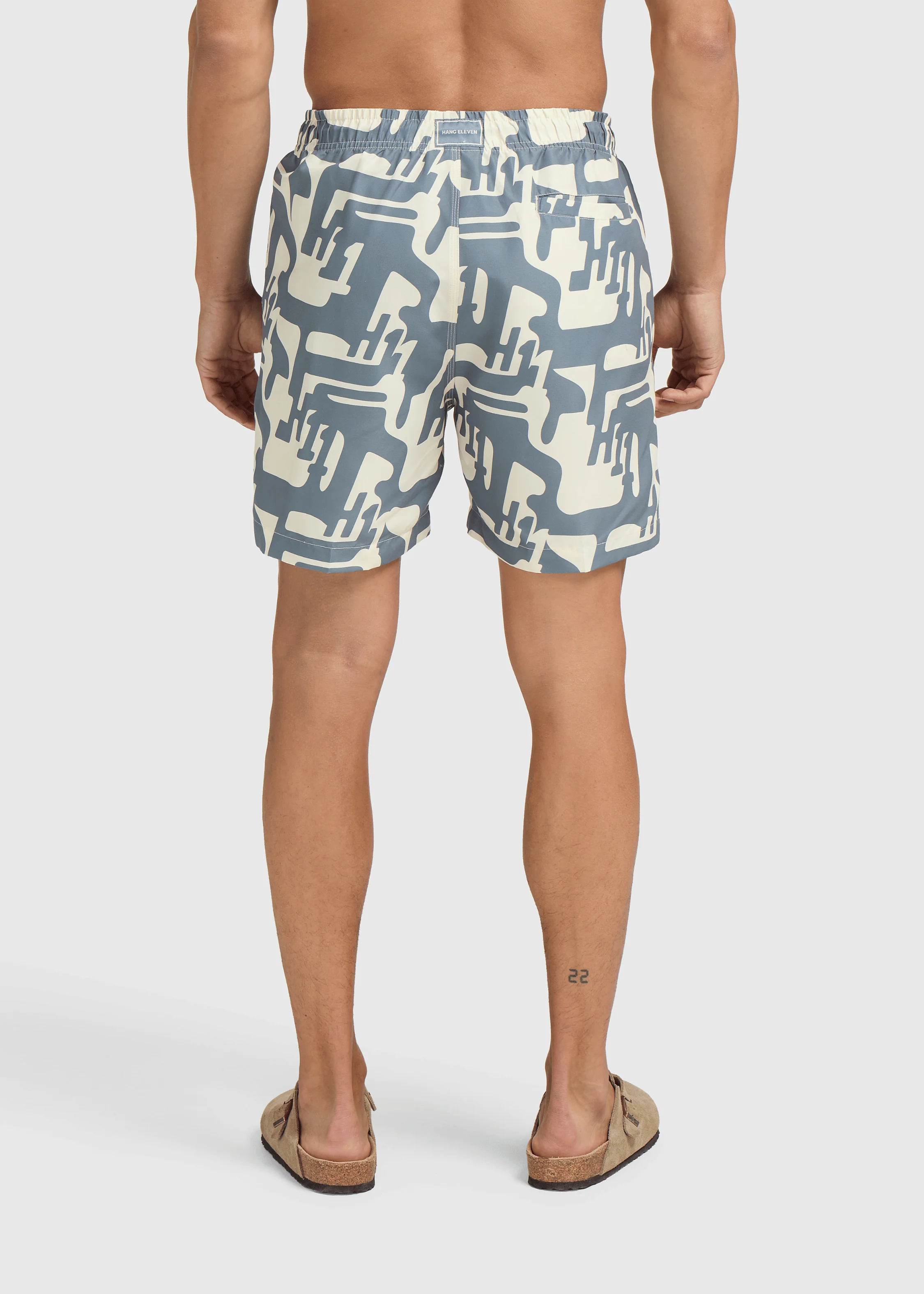 H11 Swim short - Washed Stone Grey - Image 7