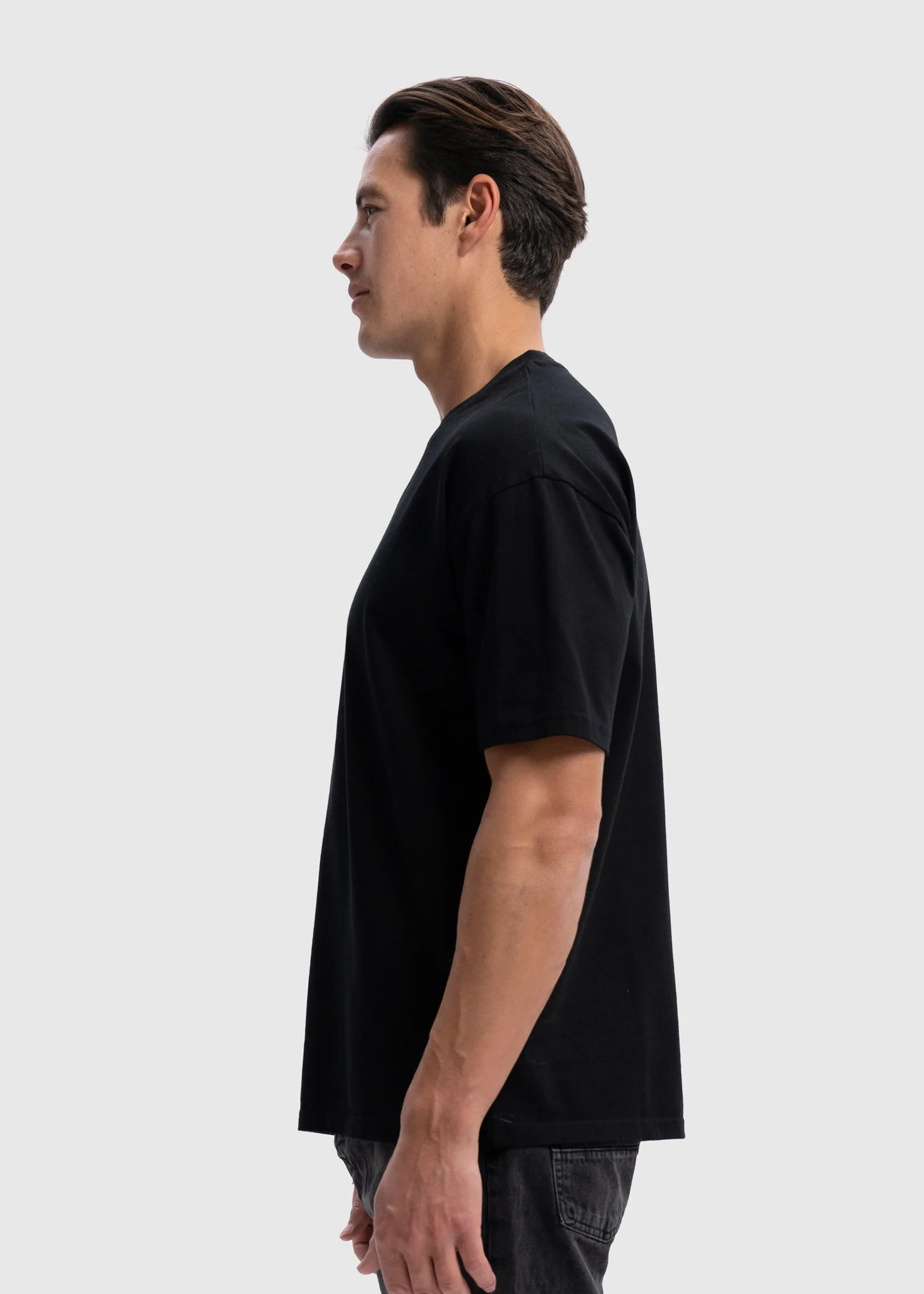 Heavy Oversized Premium Tee - Black - Image 3