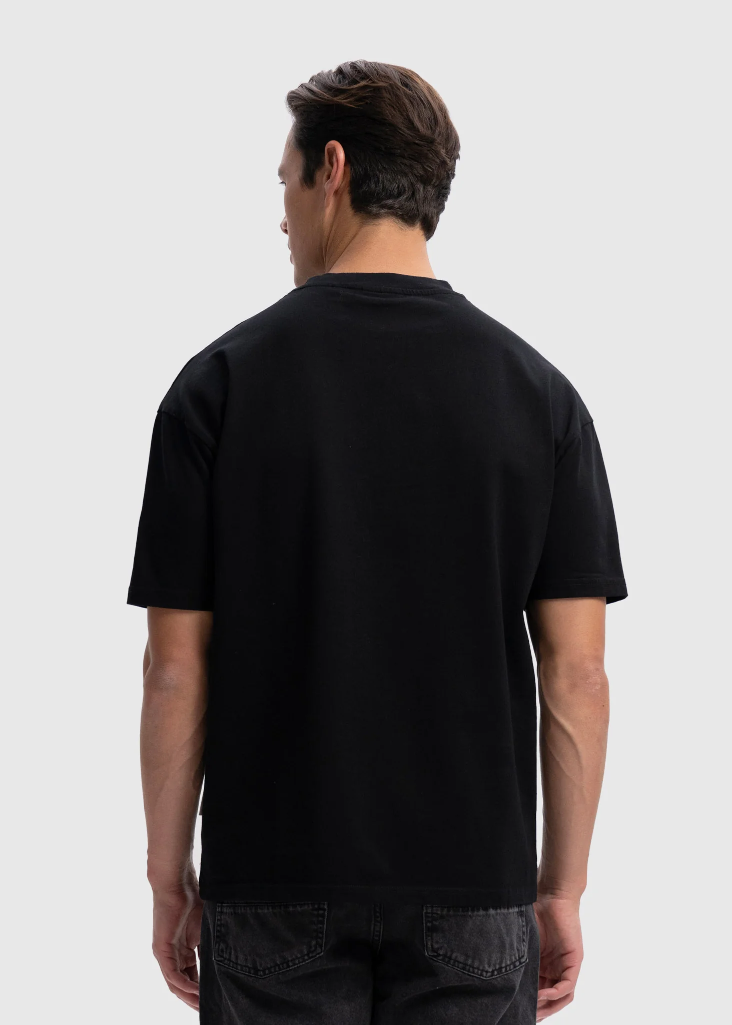 Heavy Oversized Premium Tee - Black - Image 4