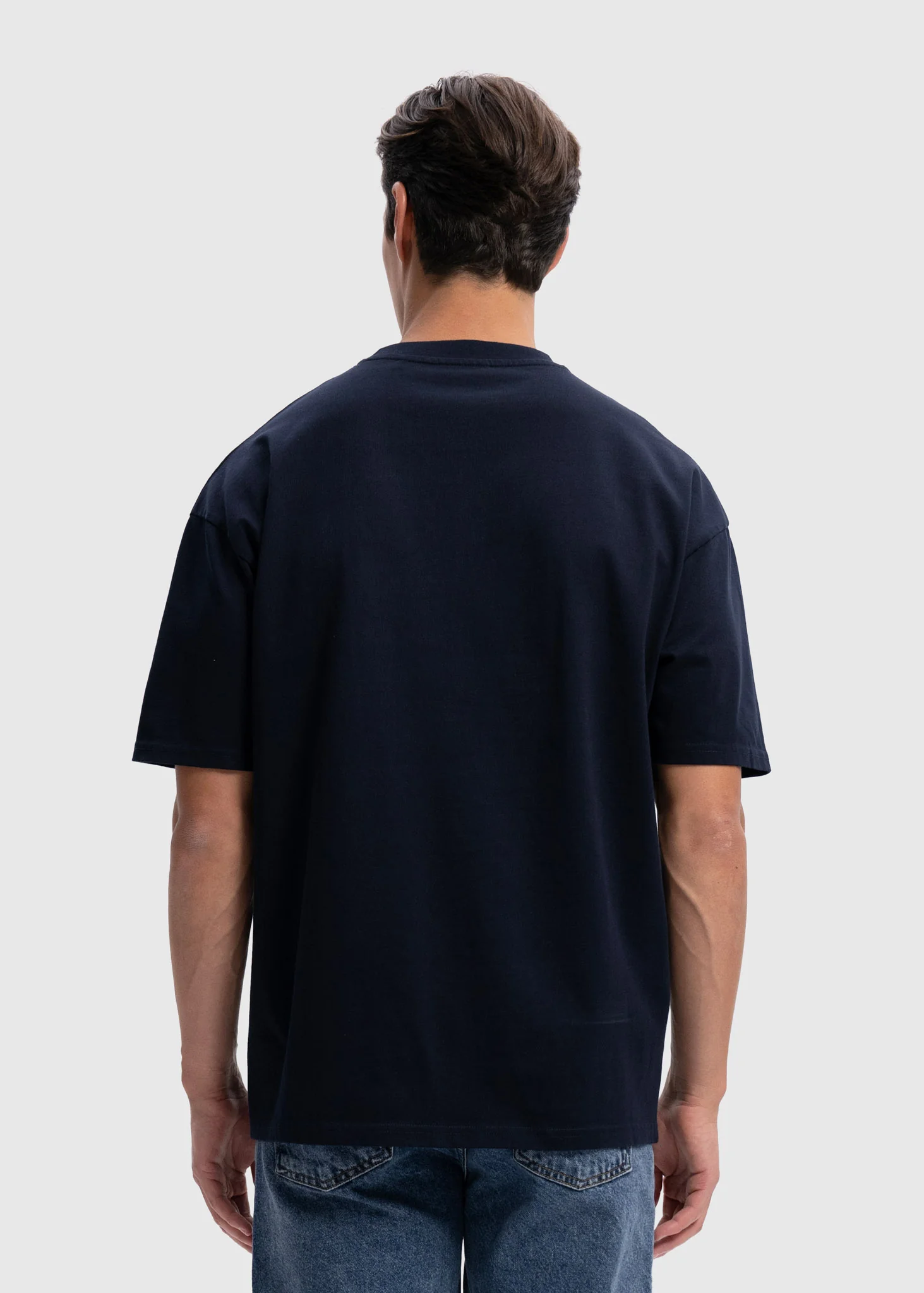 Heavy Oversized Premium Tee - Navy Blue - Image 4