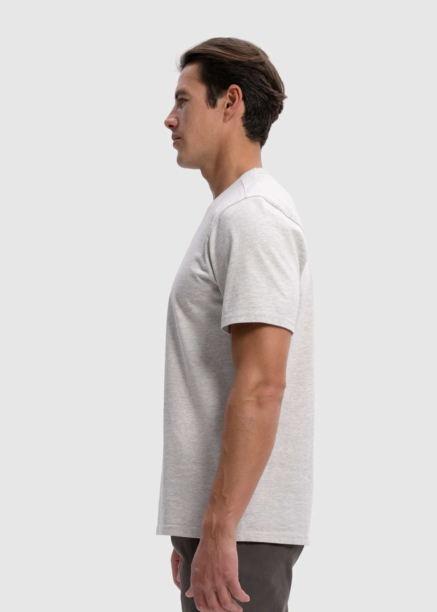 Heavy Regular Premium Tee - Light Grey - Image 3