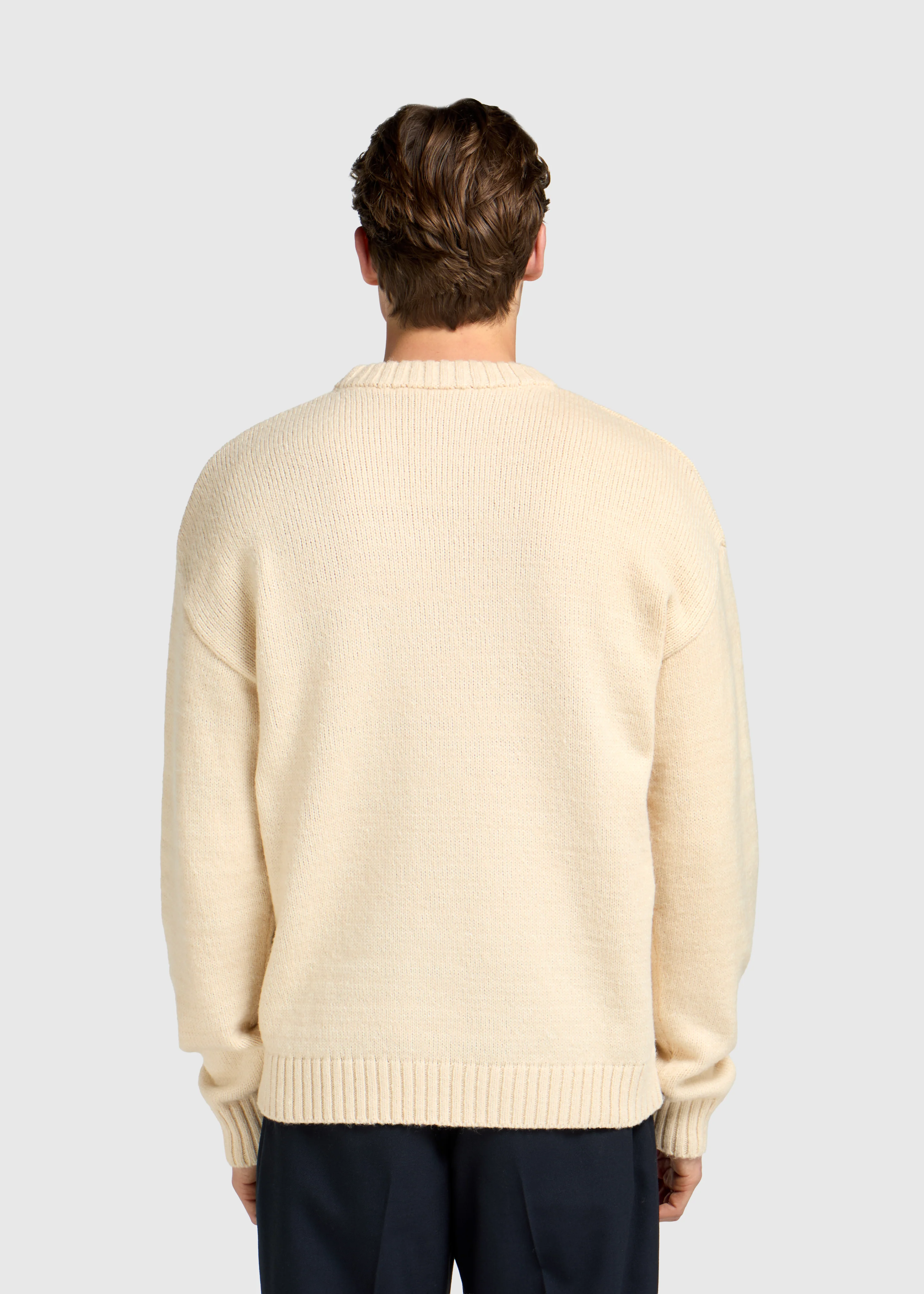 Heavy Knit Crewneck - Light Sand - Image 2