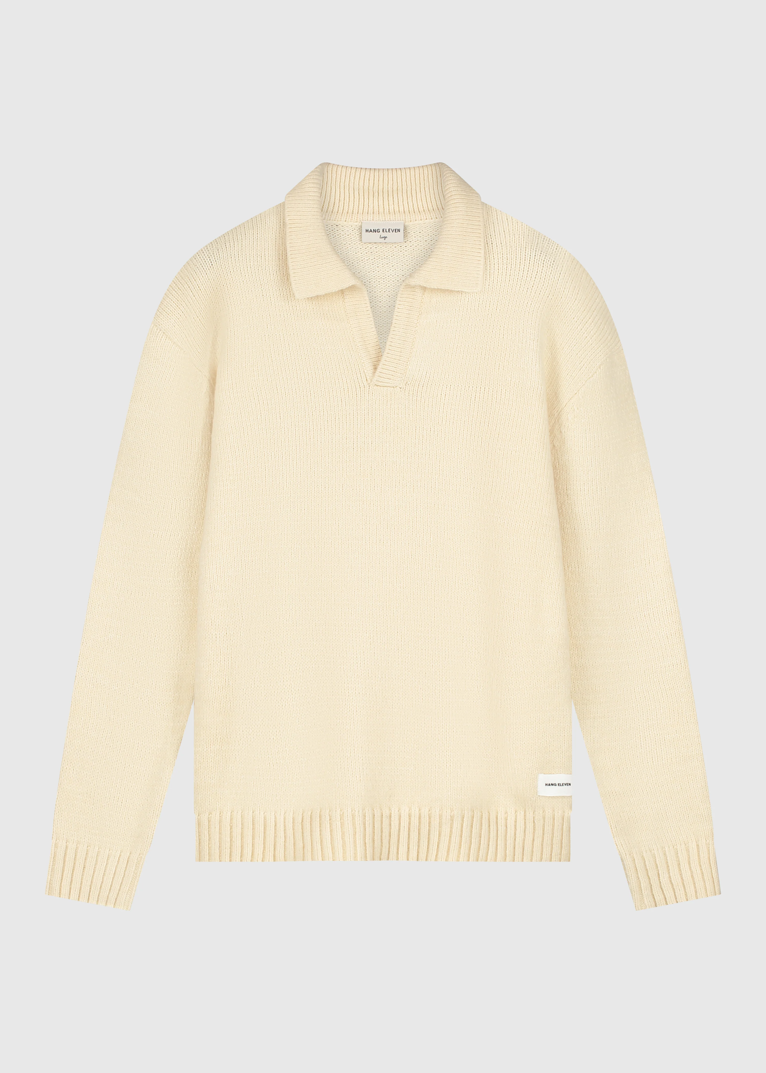 Heavy Knit Polo - Light Sand - Image 3