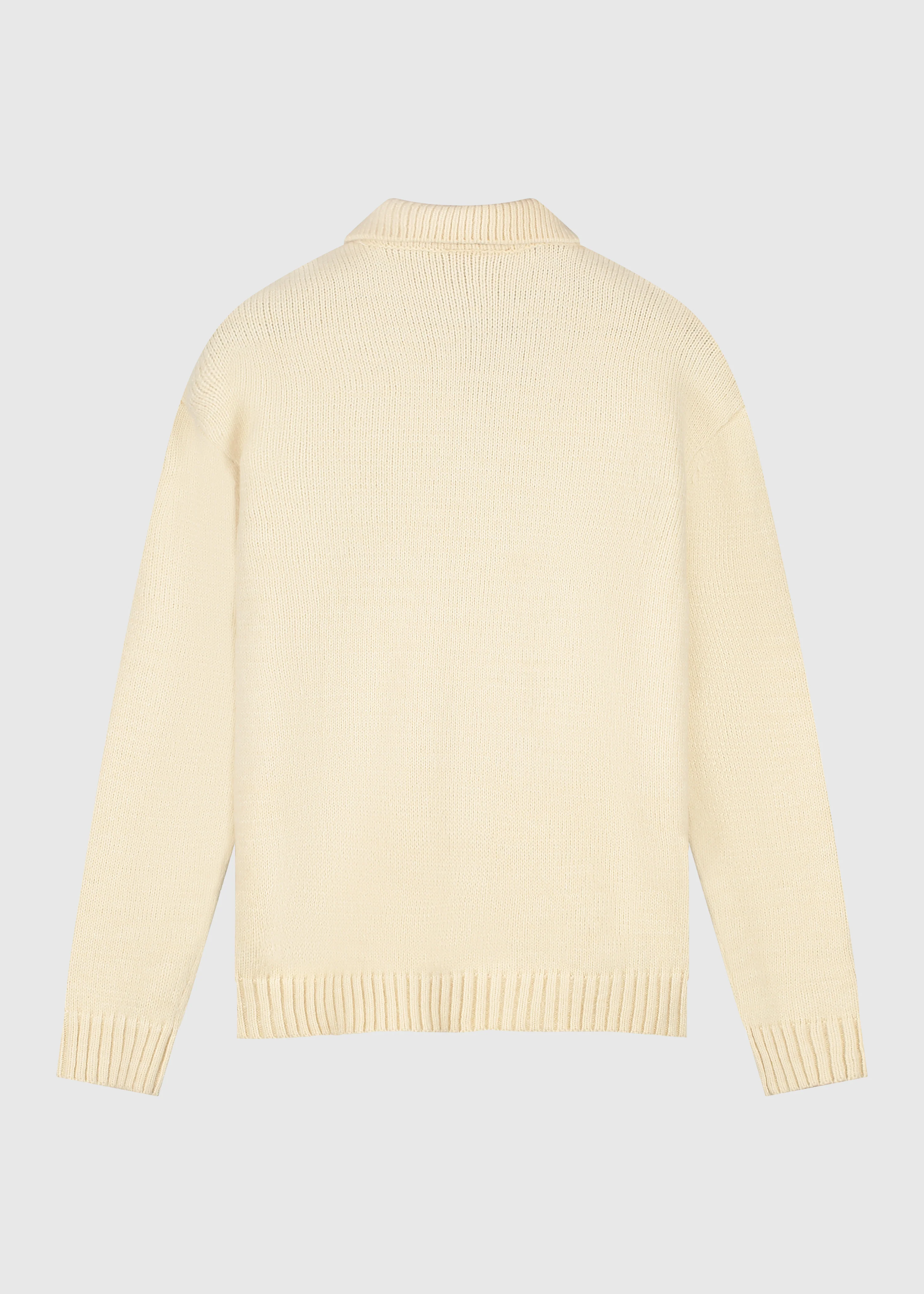 Heavy Knit Polo - Light Sand - Image 4