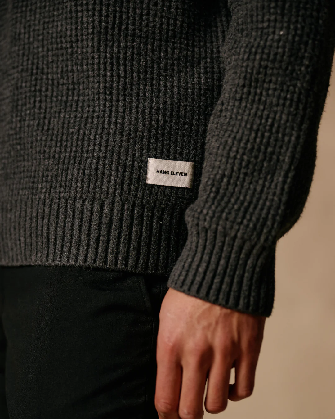 Riva Waffle Polo - Anthracite - Image 6
