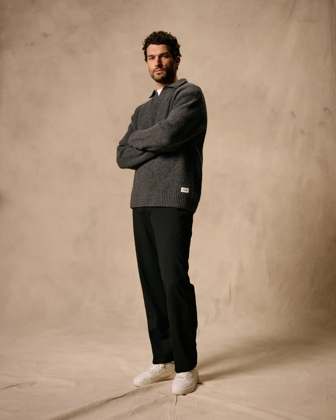 Riva Waffle Polo - Anthracite - Image 8