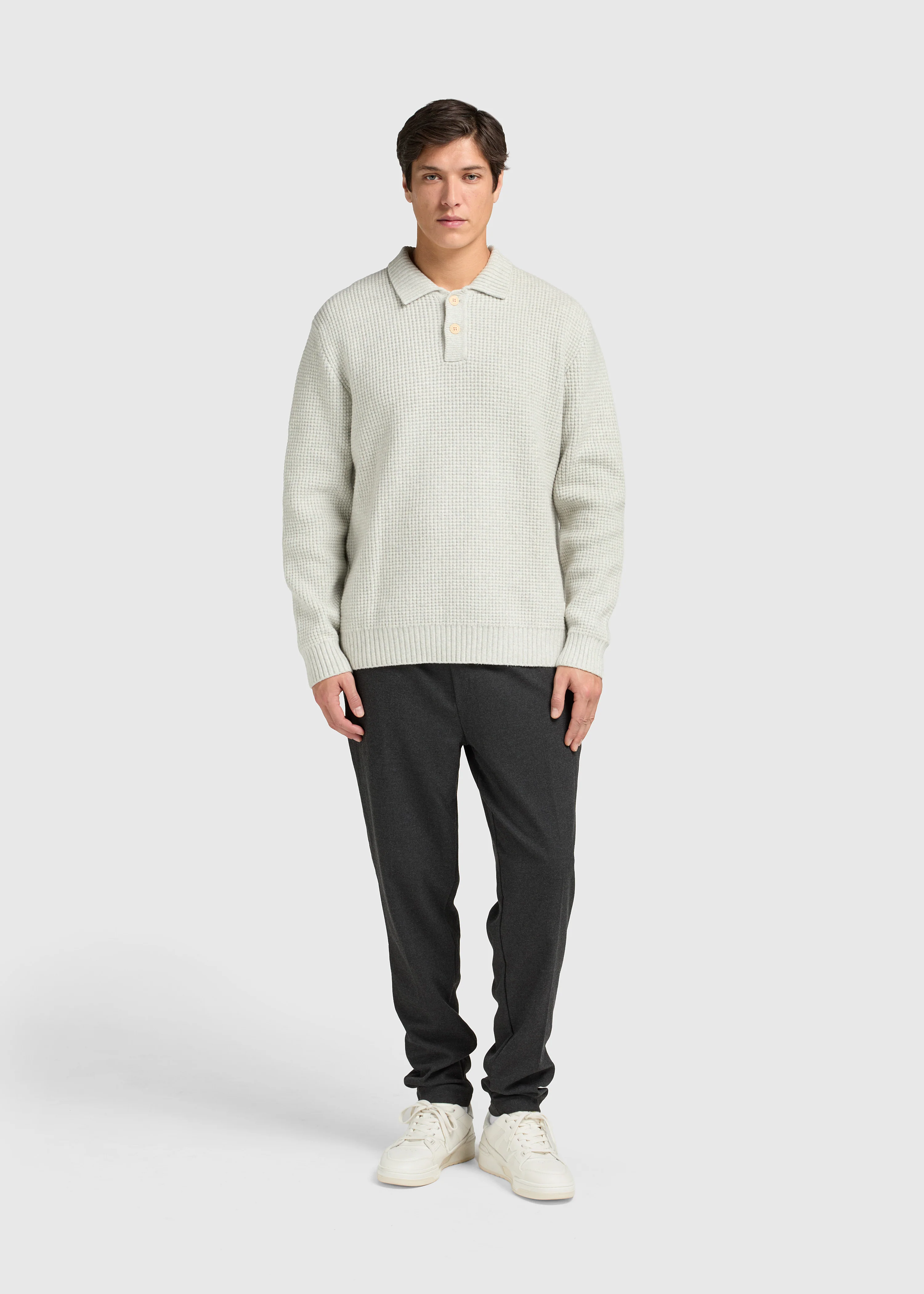 Structure Polo - Grey Melee - Image 5