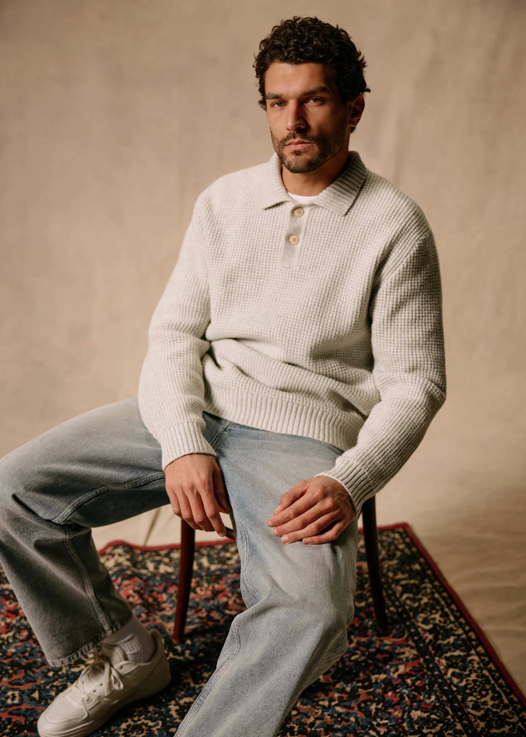 Structure Polo - Grey Melee - Image 6