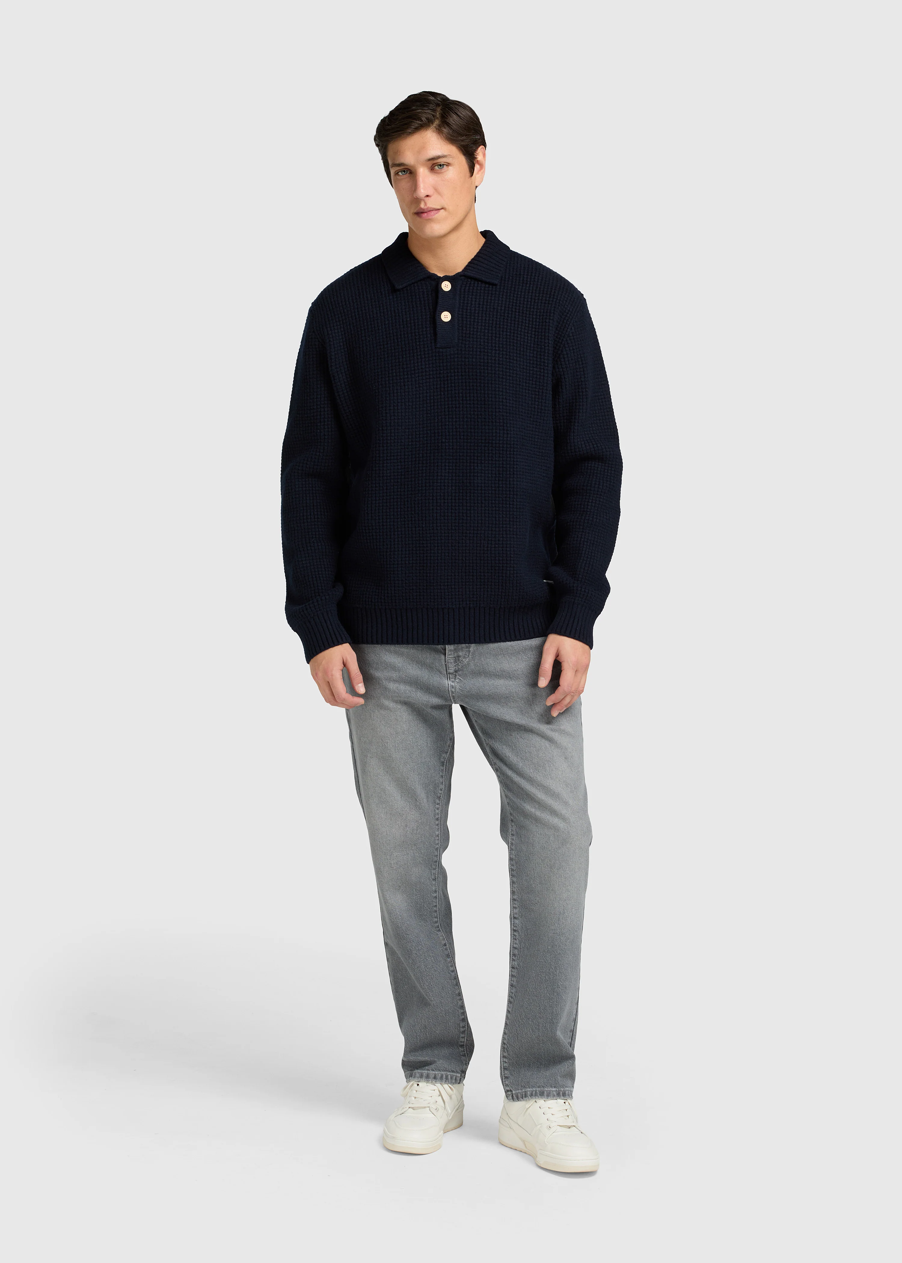 Structure Polo - Navy Blue - Image 5