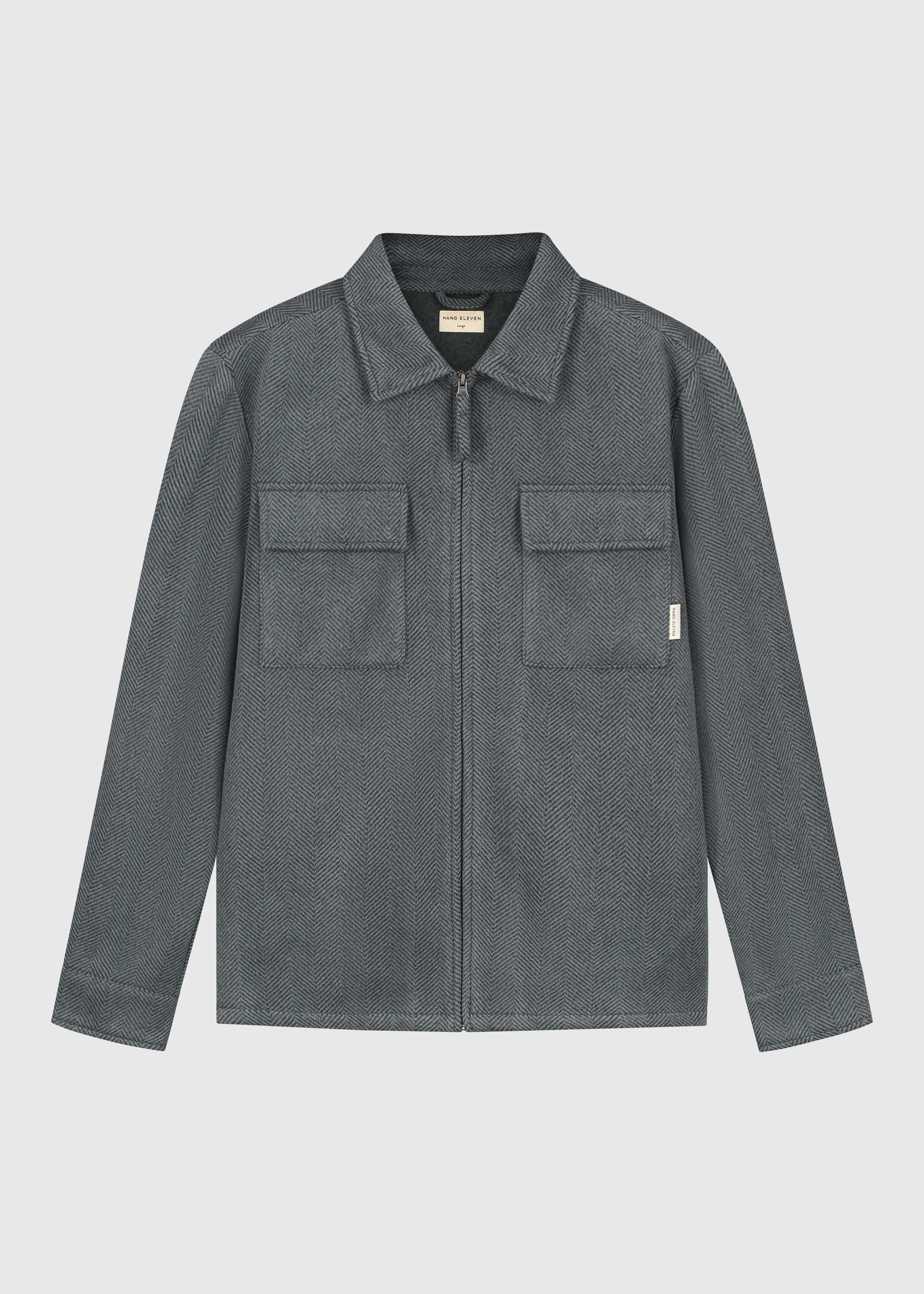Herringbone Zip Jacket - Antra Melange - Image 5