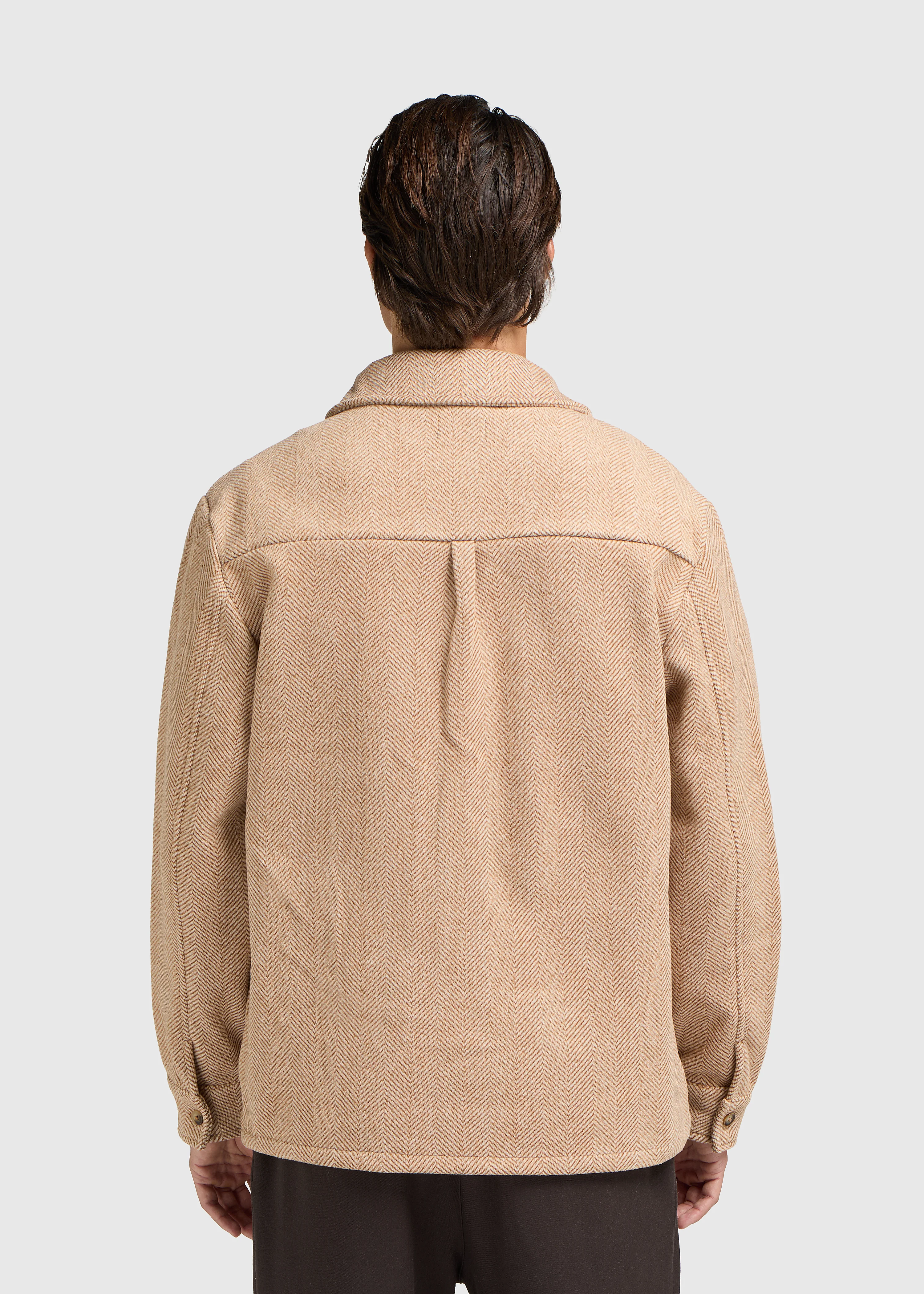 Herringbone Zip Jacket - Desert - Image 3