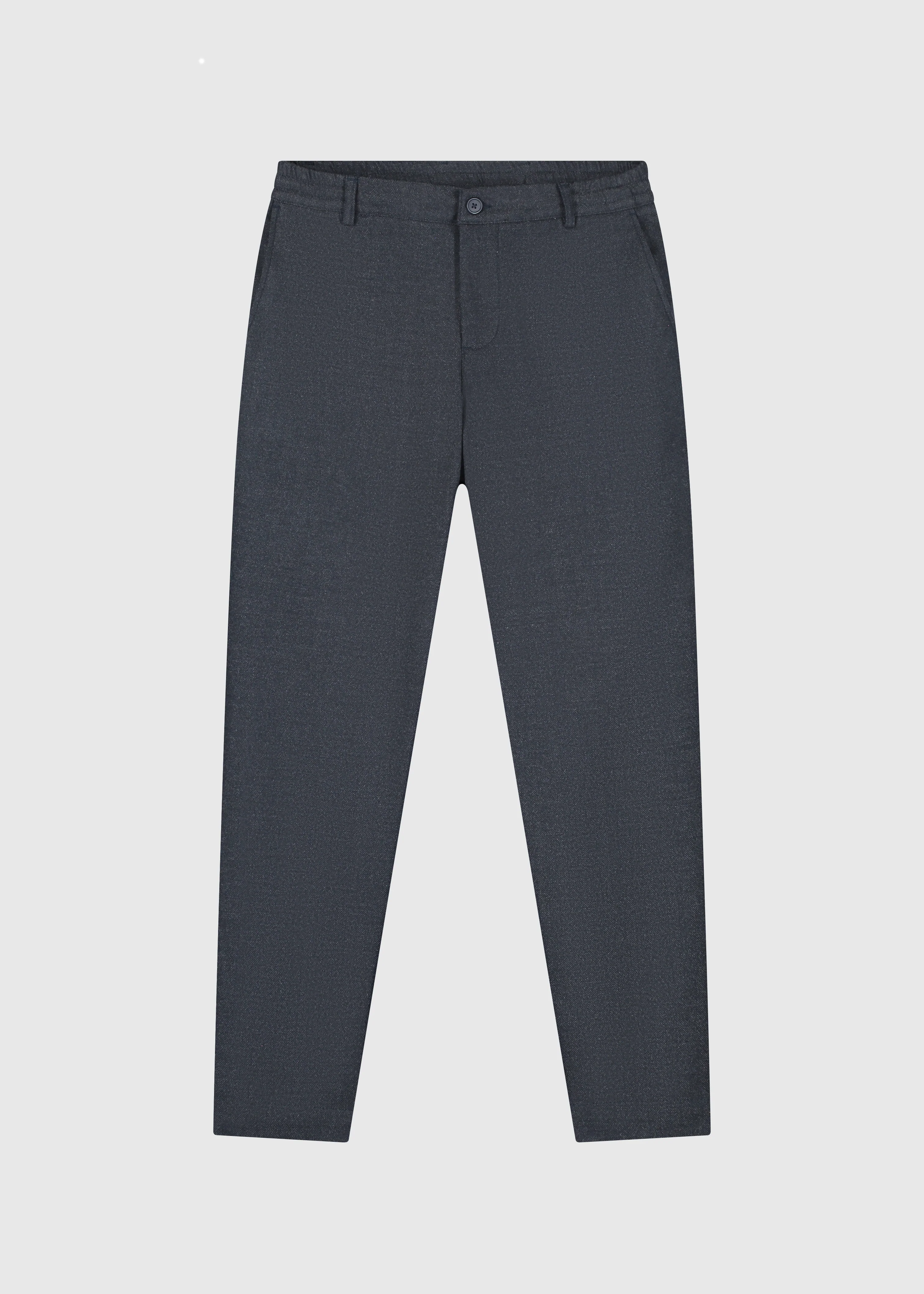The Herringbone Trouser - Navy Blue - Image 3