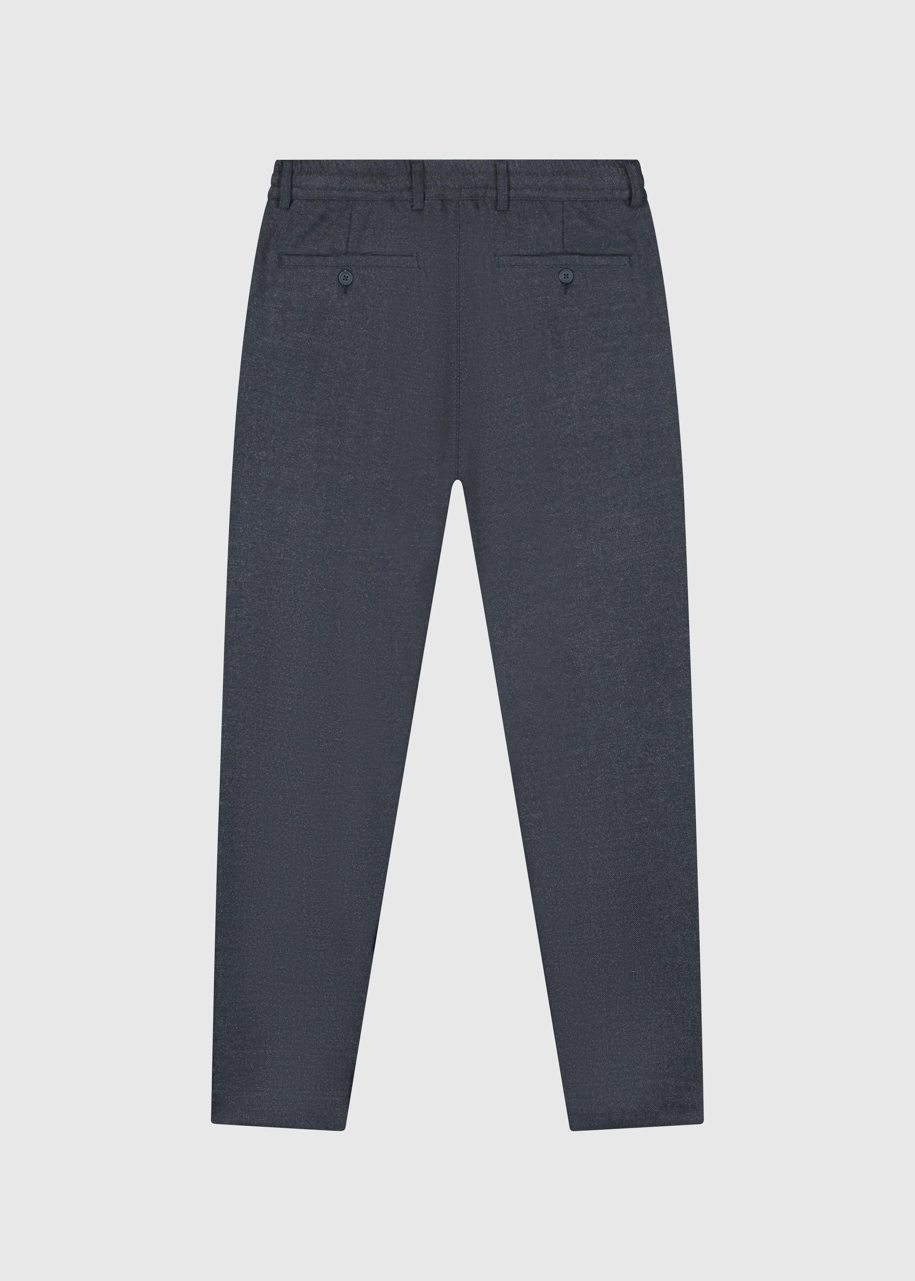 The Herringbone Trouser - Navy Blue - Image 4